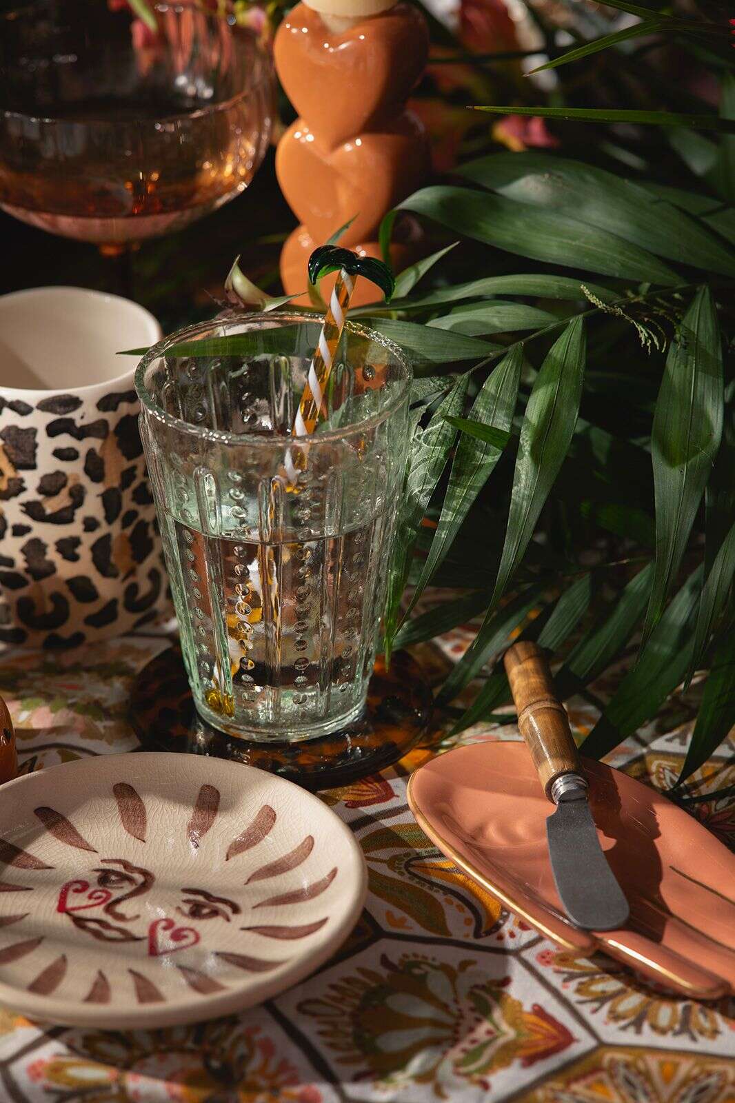 Zilver botermesje met bamboe handvat