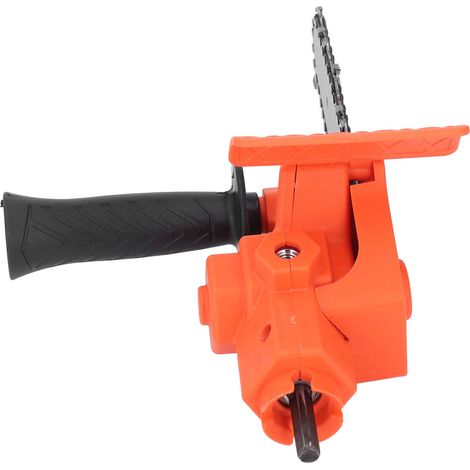 Perceuse électrique à adaptateur de scie, tête de Conversion, tronçonneuse Portable Orange — vue 3