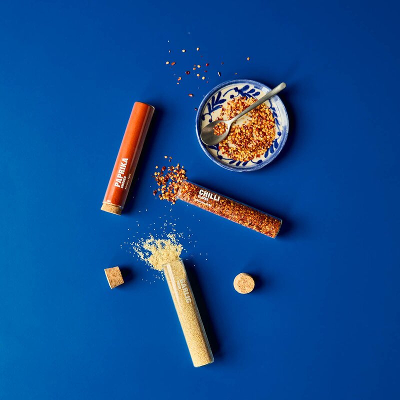 Kryddersett 45g chilli, hvitløk, røkt paprika