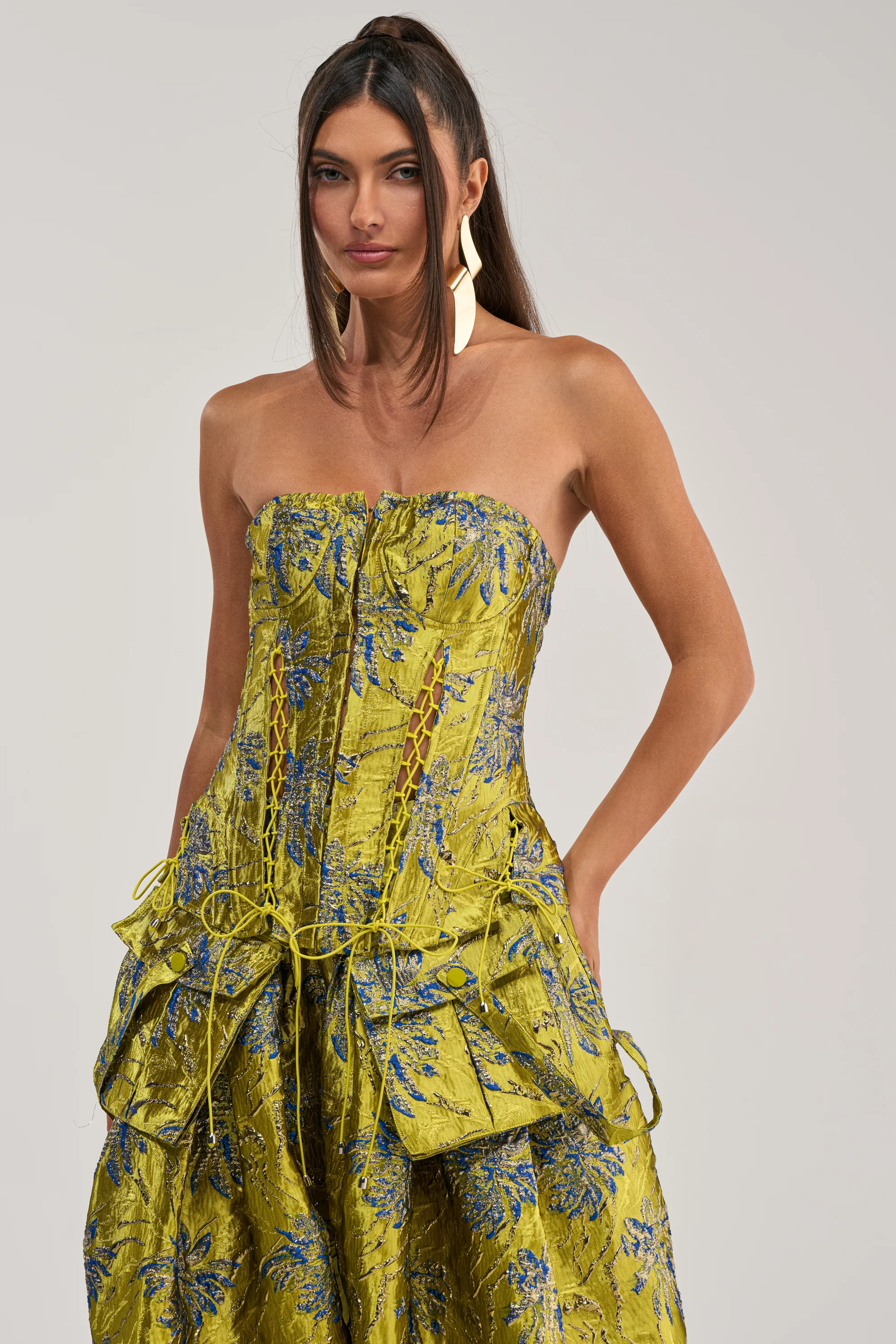 CRAZY FOR YOU BROCADE CORSET - Akira Store