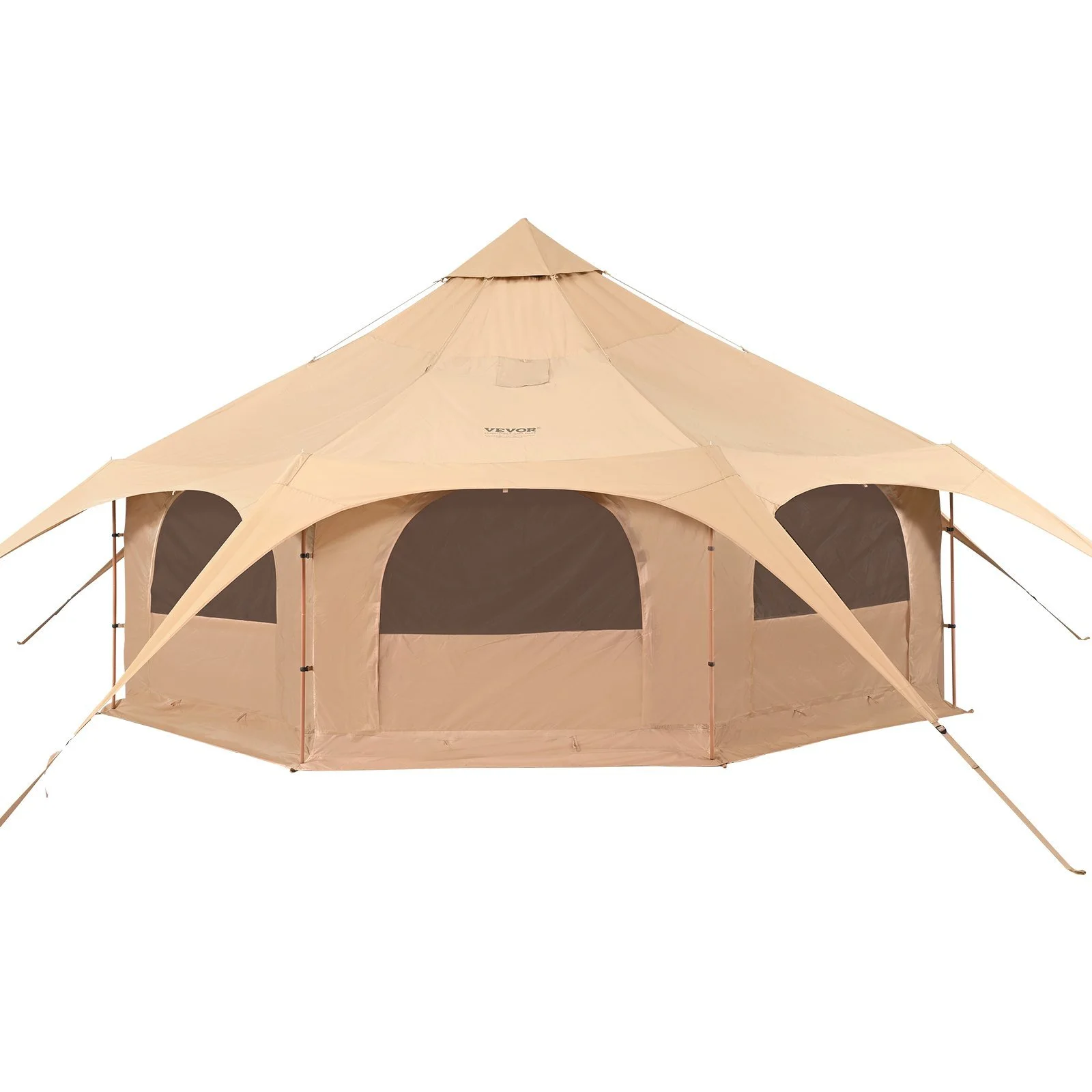 Heavy-Duty 16.4ft Canvas Bell Tent 4 Season Camping Tent with Stove Jack, Spacious for 8, Outdoor Party Hunting - Image 7