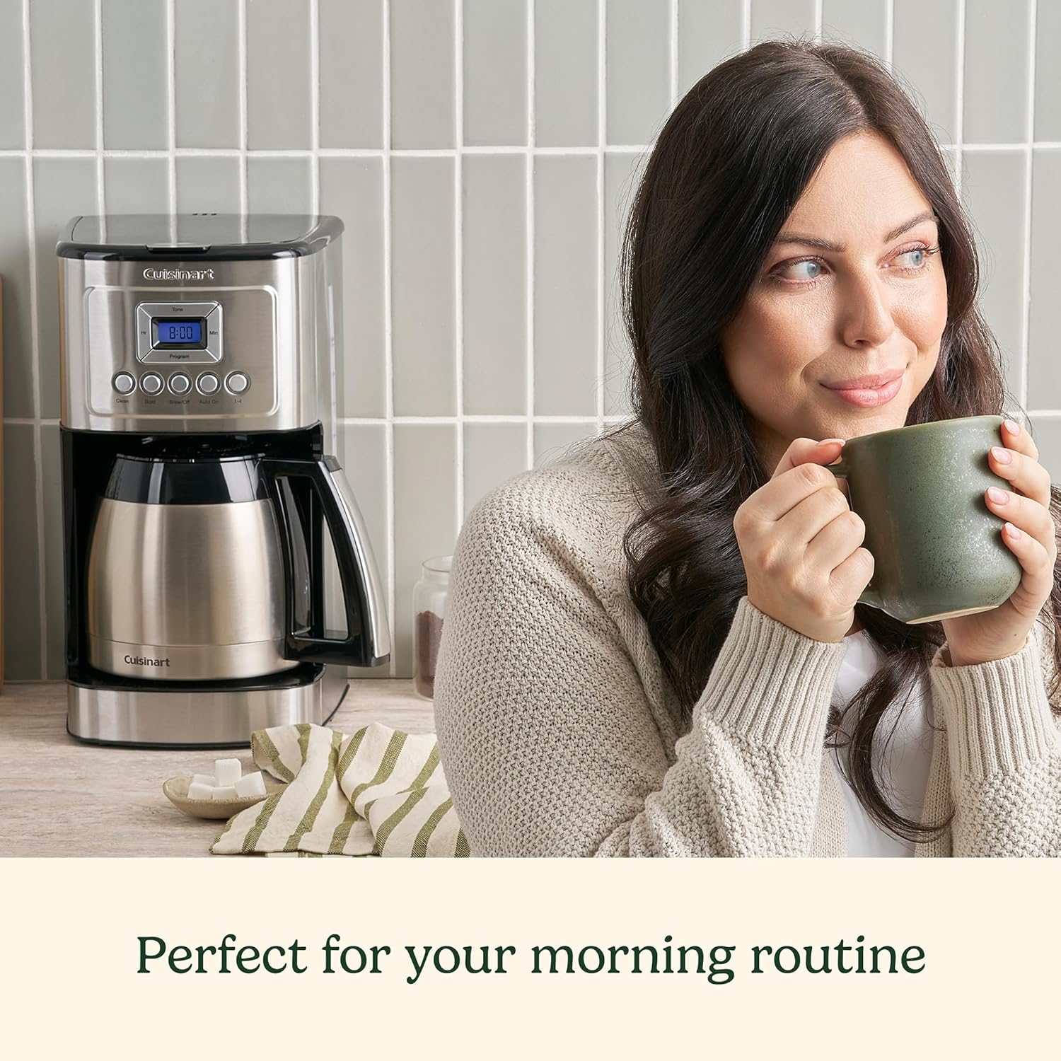 Cafetière Cuisinart 12 tasses programmable avec carafe isotherme PerfecTemp
