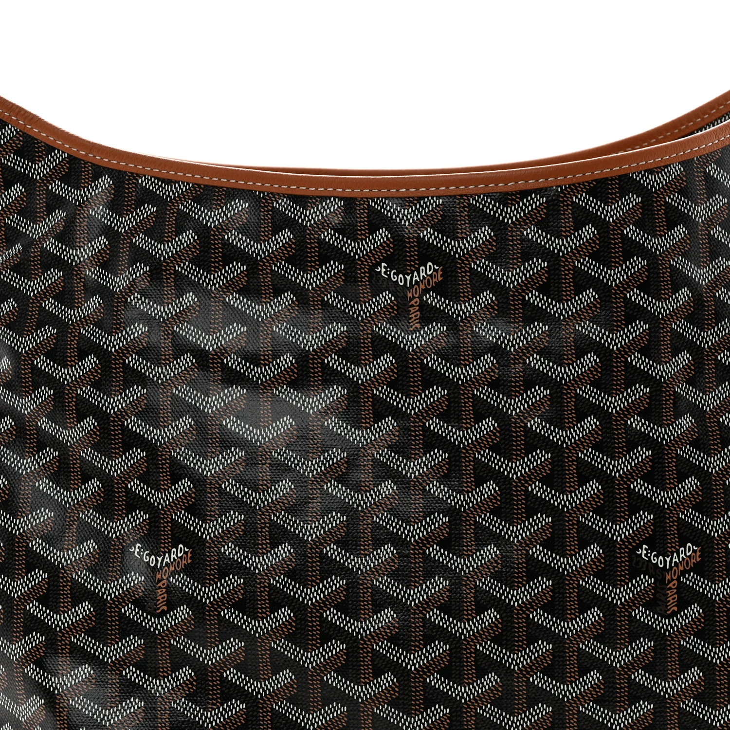 Goyardine Boheme Hobo Black Gold