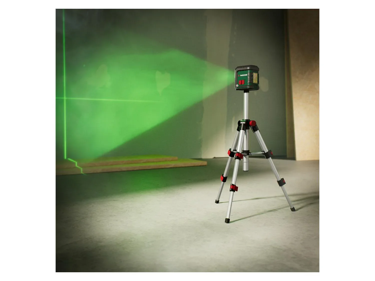 PARKSIDE Niveau laser en croix PKLL 3 A1, vert, 40 m