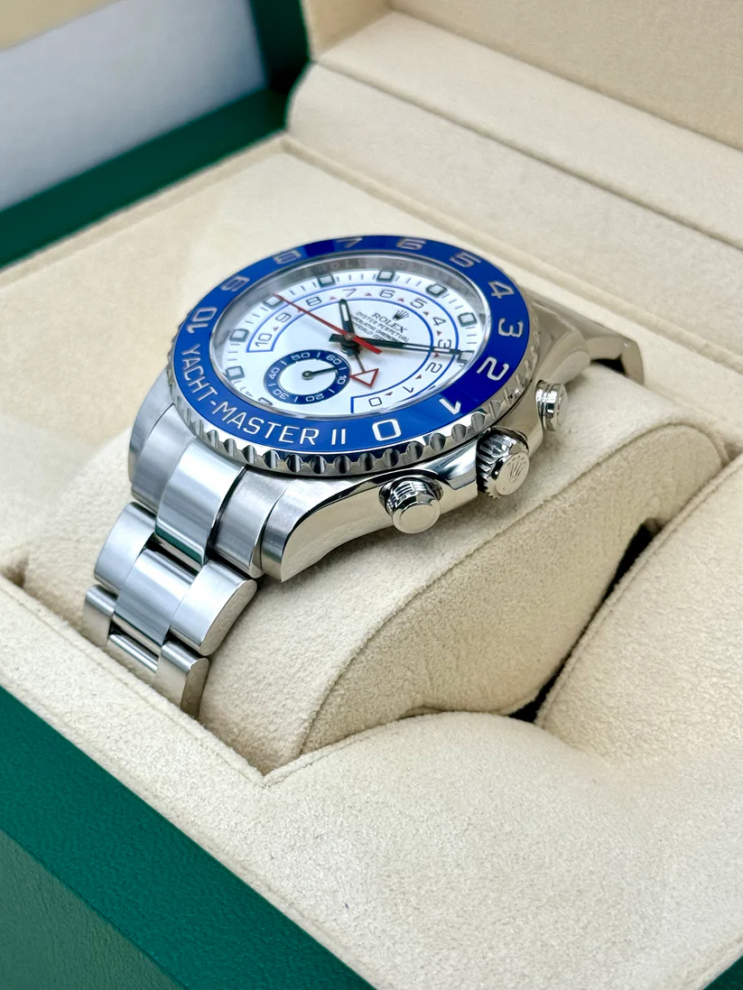 [Super Clone]Rolex Yacht-Master II 44mm 116680 Stainless Steel White Dial