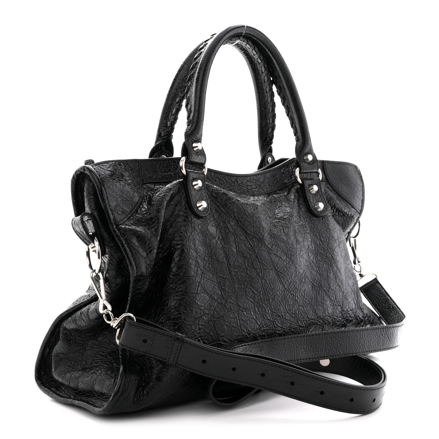 Agneau Arena Silver Hardware Medium Le City Black
