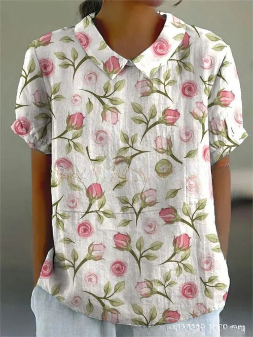 Sofia - Chemise Fleurie Élégante