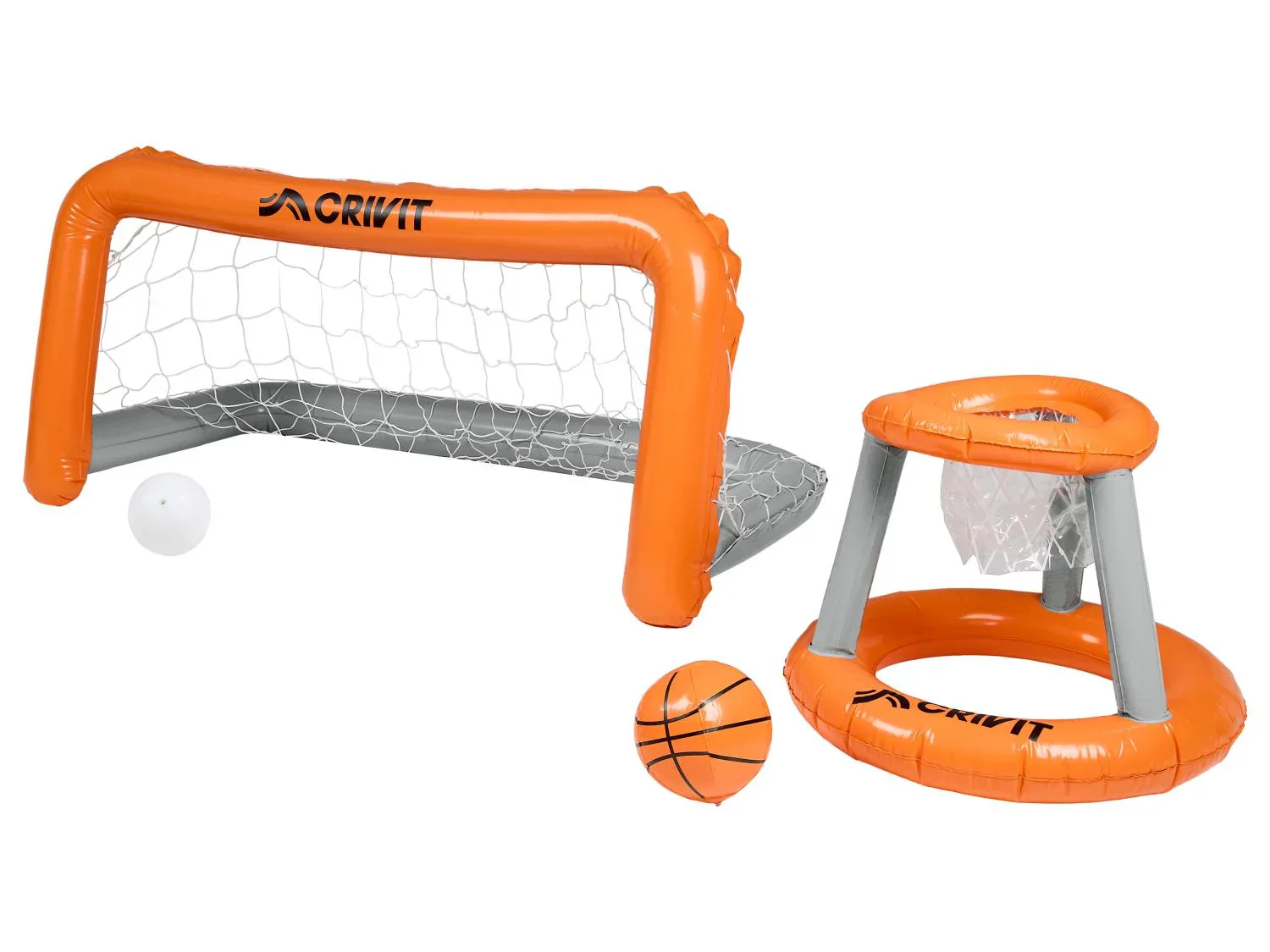 CRIVIT Filet daqua volley gonflable ou set de but et panier gonflables