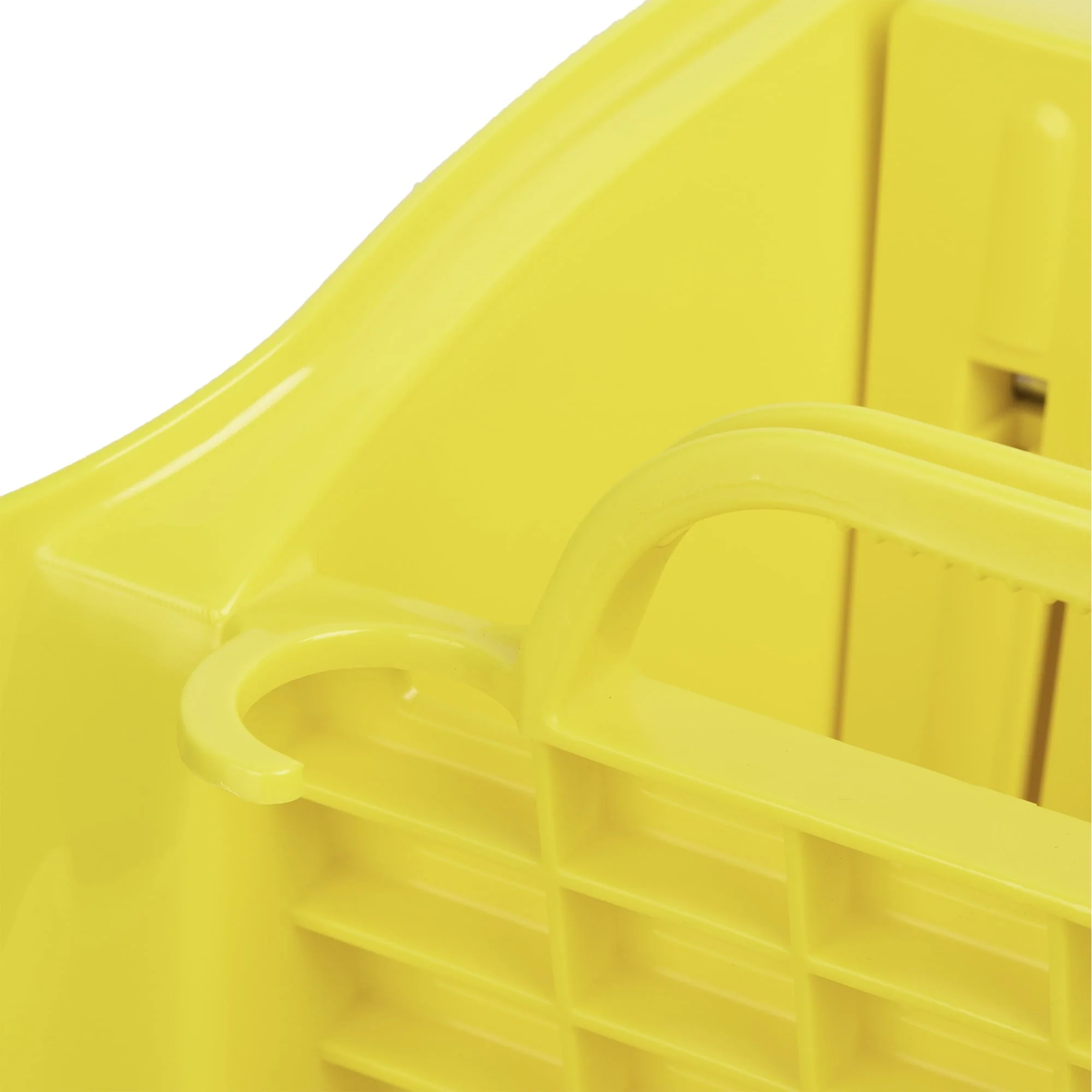 Yellow 32 Quart Mop Bucket and Wringer with Rubber Caster Wheels Image 10