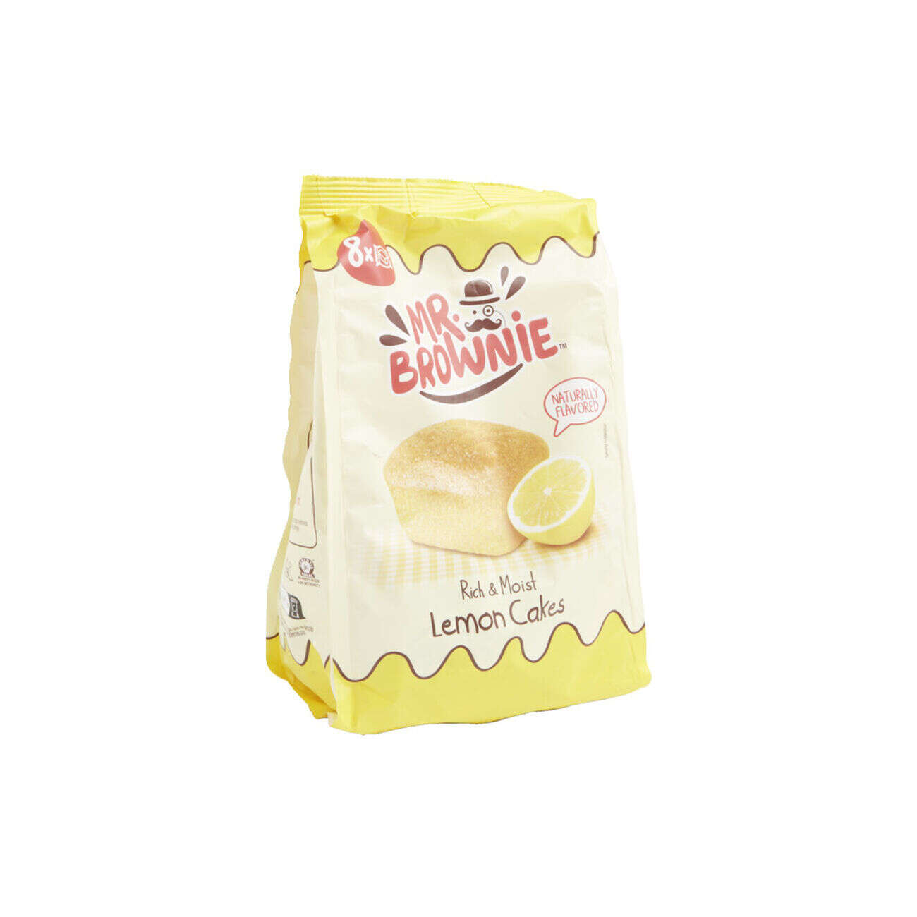 Lot de 8 sachets individuels Mr. Brownie lemon cake 200g