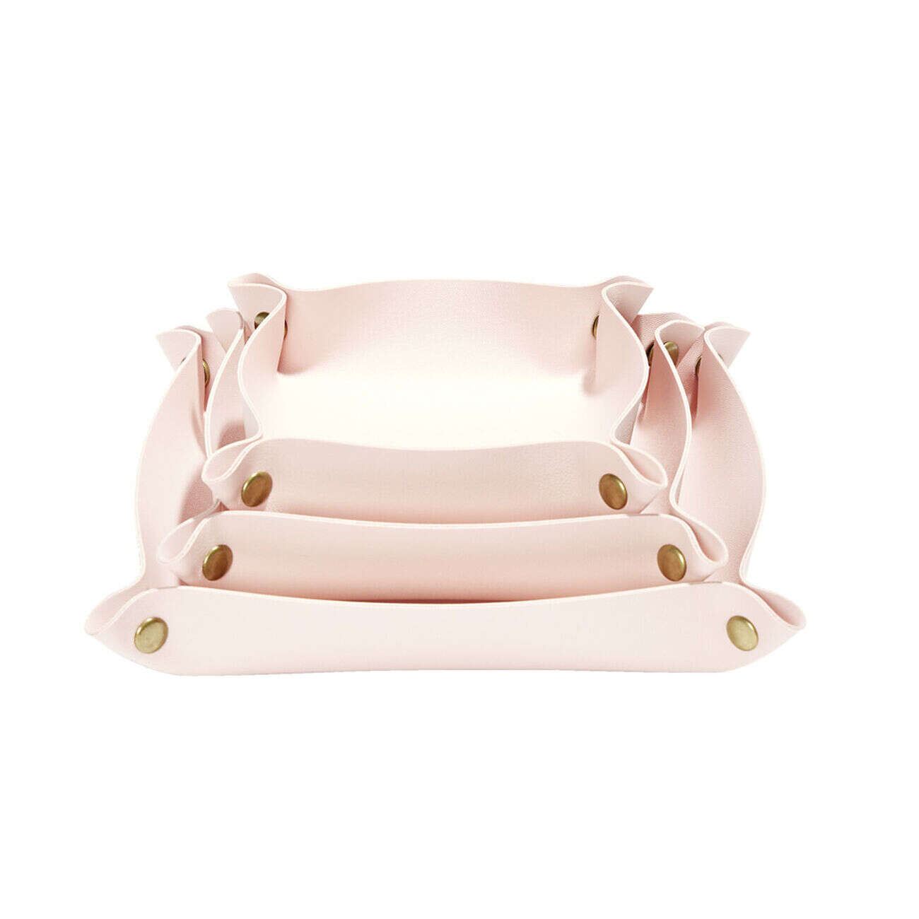 Lot de 3 panières de rangement 12/15/18cm - 3 coloris