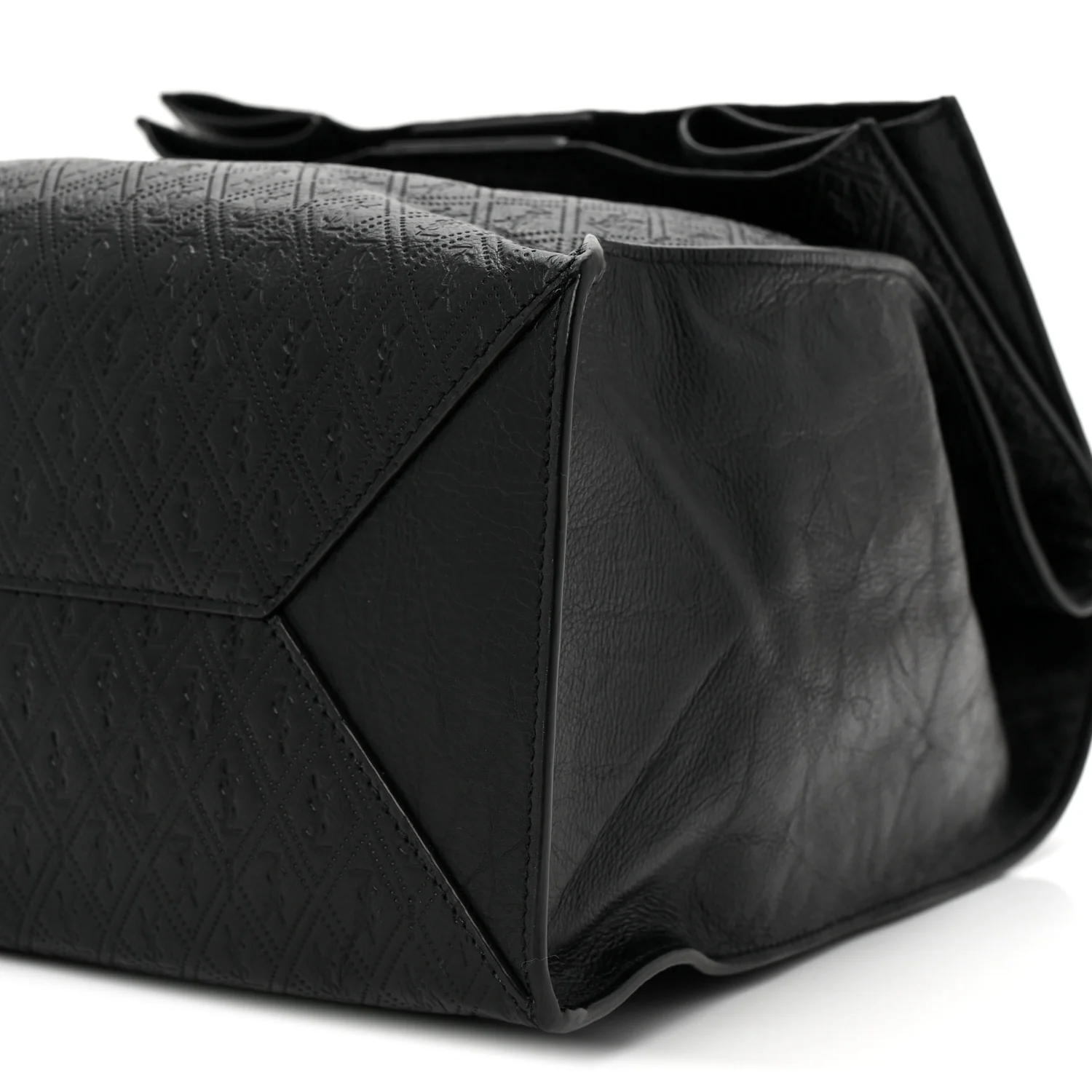 Calfskin Monogram Deli Paper Bag  Vintage Black