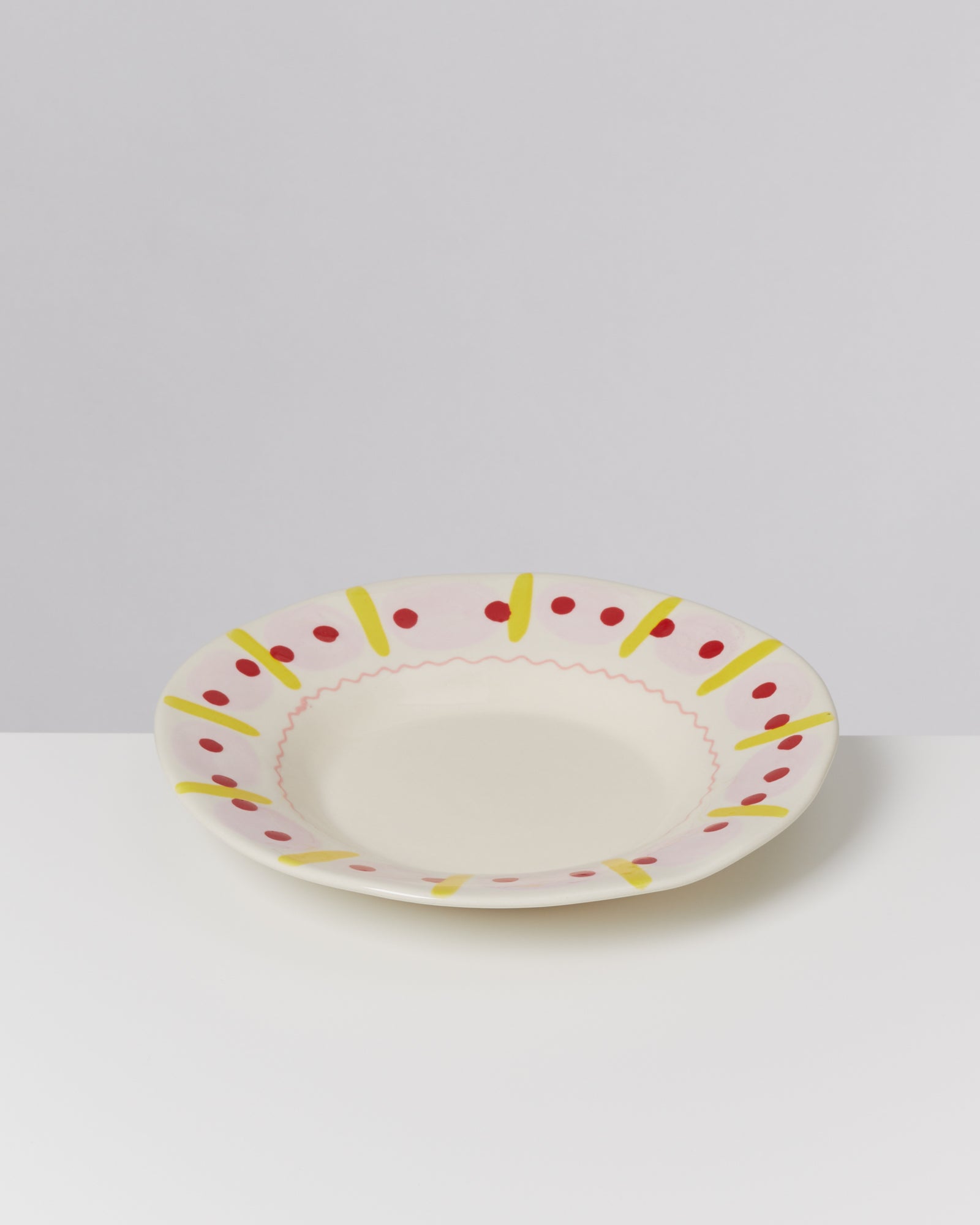 ALFAMA - PASTA PLATE CLASSIC PINK RED