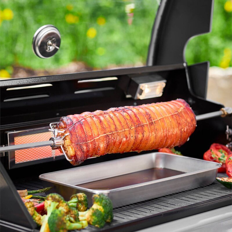 Videro G2/G3 rotisserie 66,5x14 cm rustfritt stål