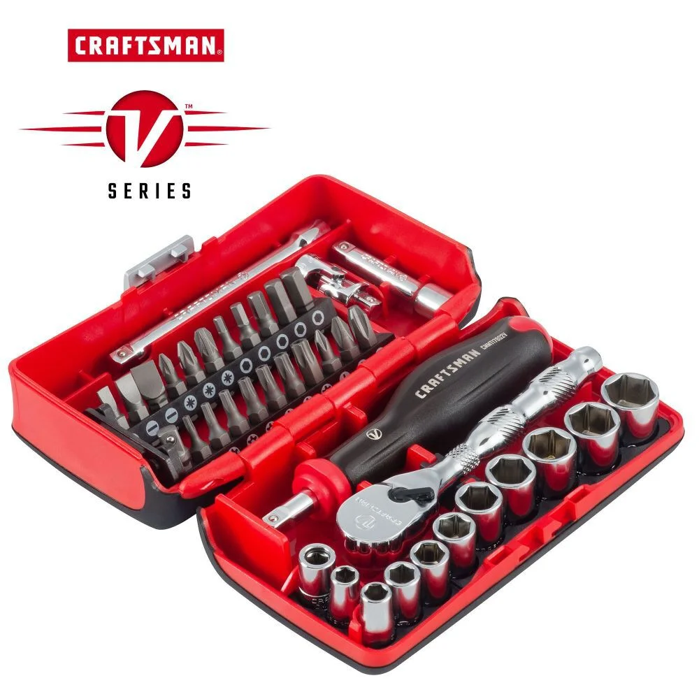 Craftsman V - Series 1/4 in Drive Metric 6 - Point Tool Set, 38 Pieces