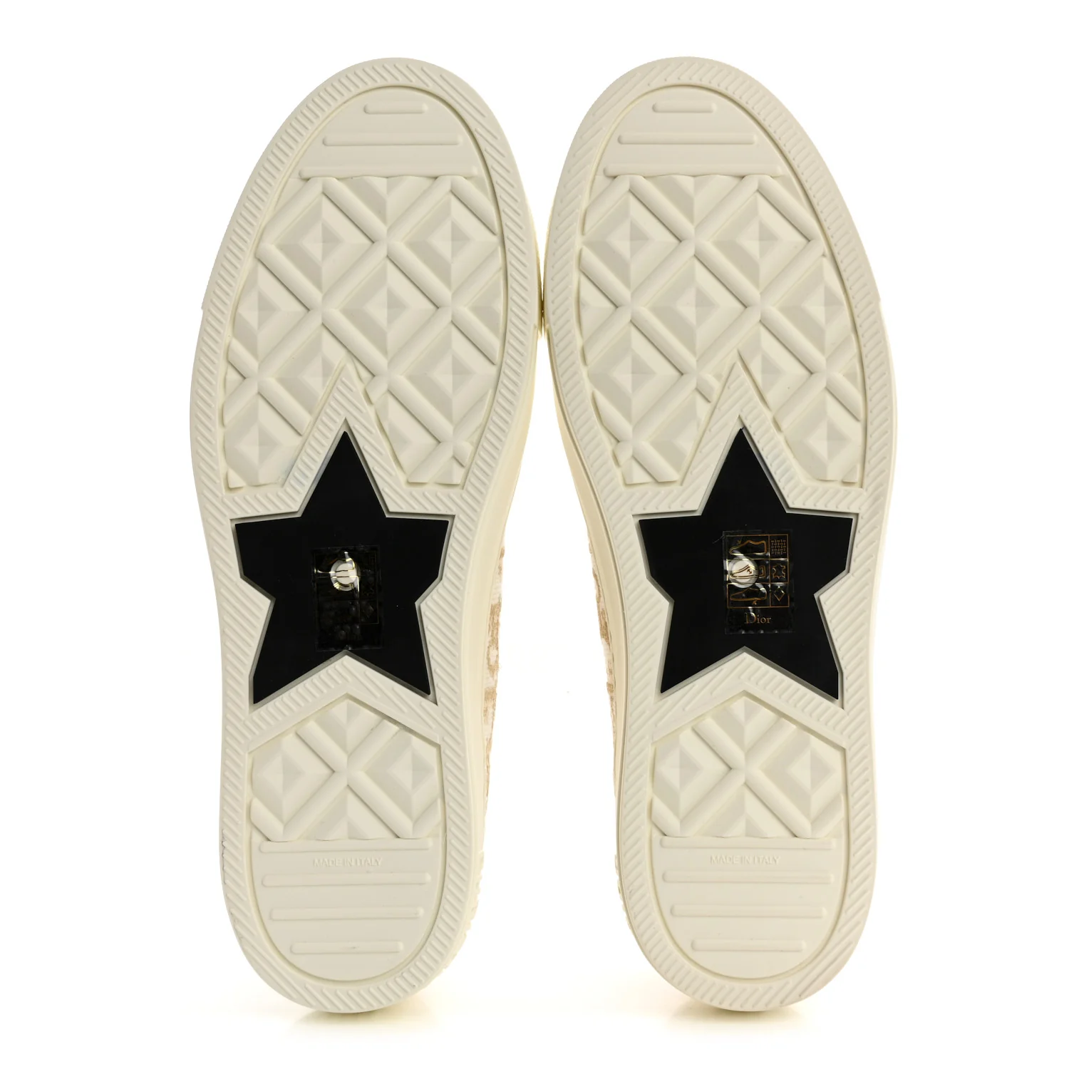 Canvas Oblique Walk'N'Dior Low Top Sneakers 41 Pale Gold