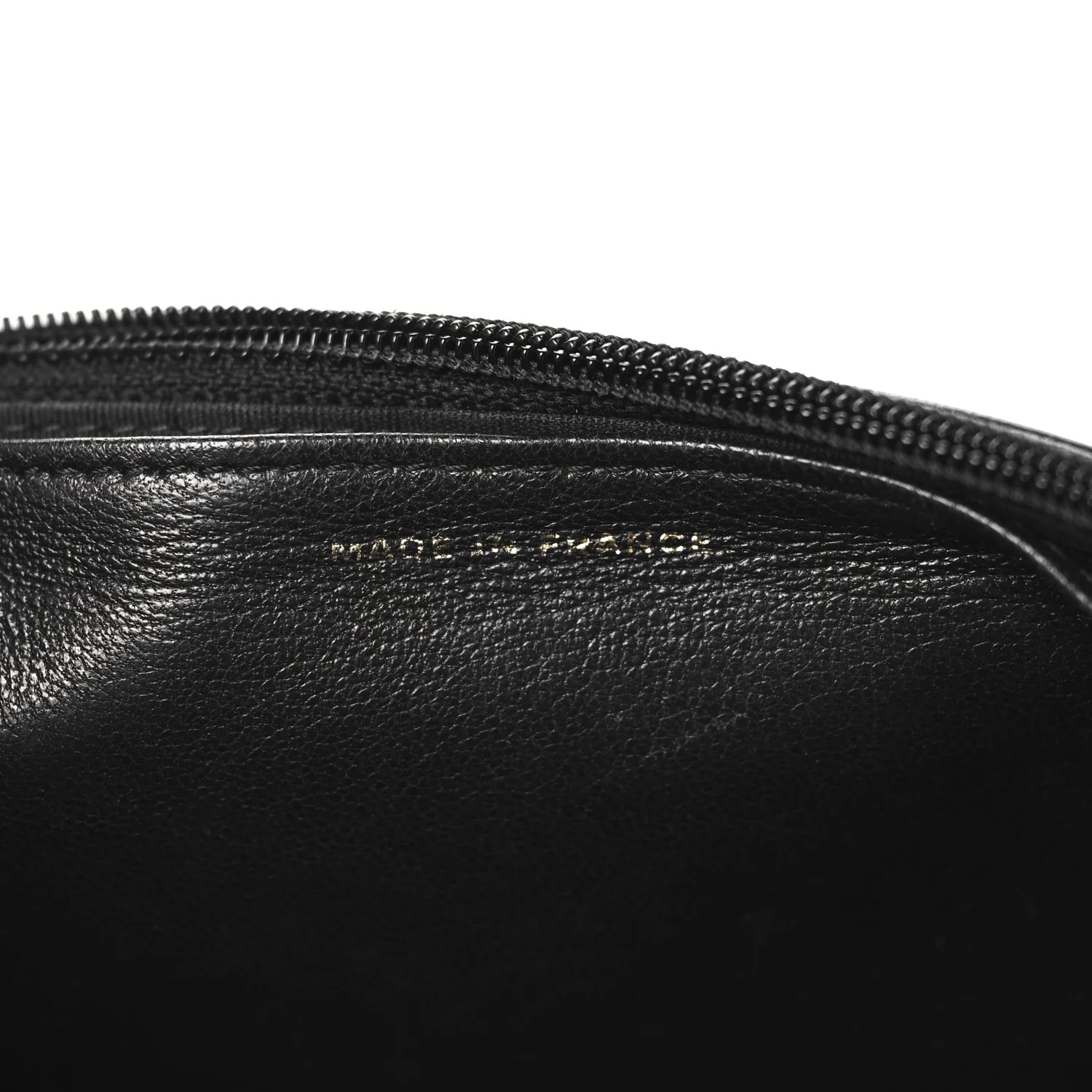 Lambskin Chevron Boy Wallet On Chain WOC Black