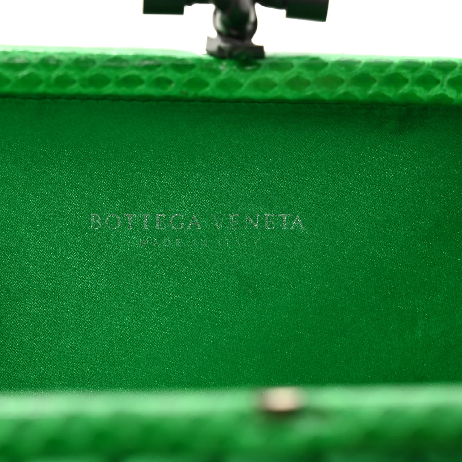 Satin Intreccio Impero Ayers Knot Clutch Parakeet