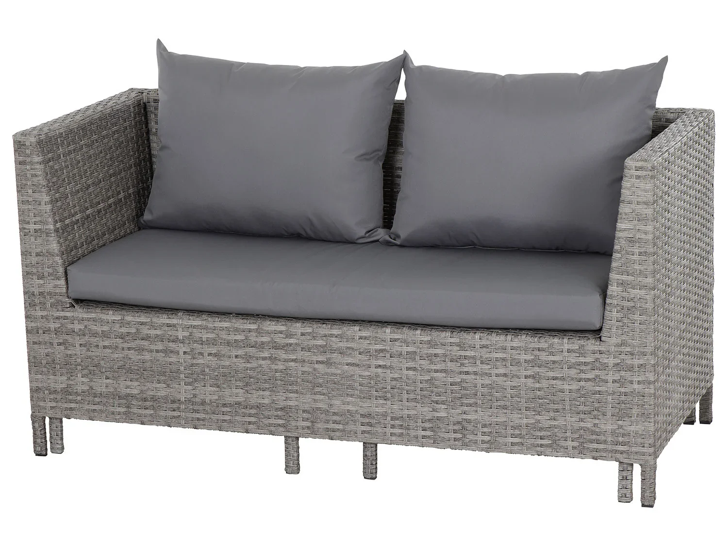 Gardamo Ensemble de jardin Vigo Lounge, 4 pices, gris