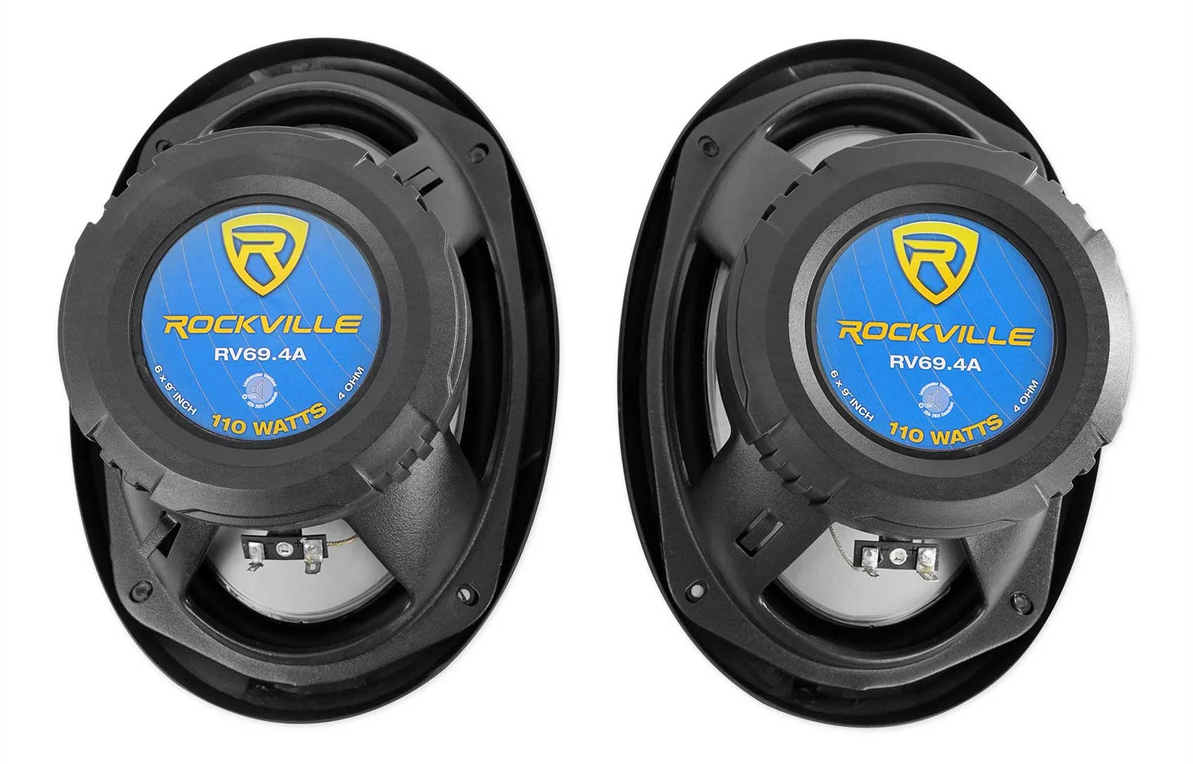 (4) RV69.4A 6x9" 1000w 4-Way Car Speakers+Quad Speaker Enclosure Box - Image 7