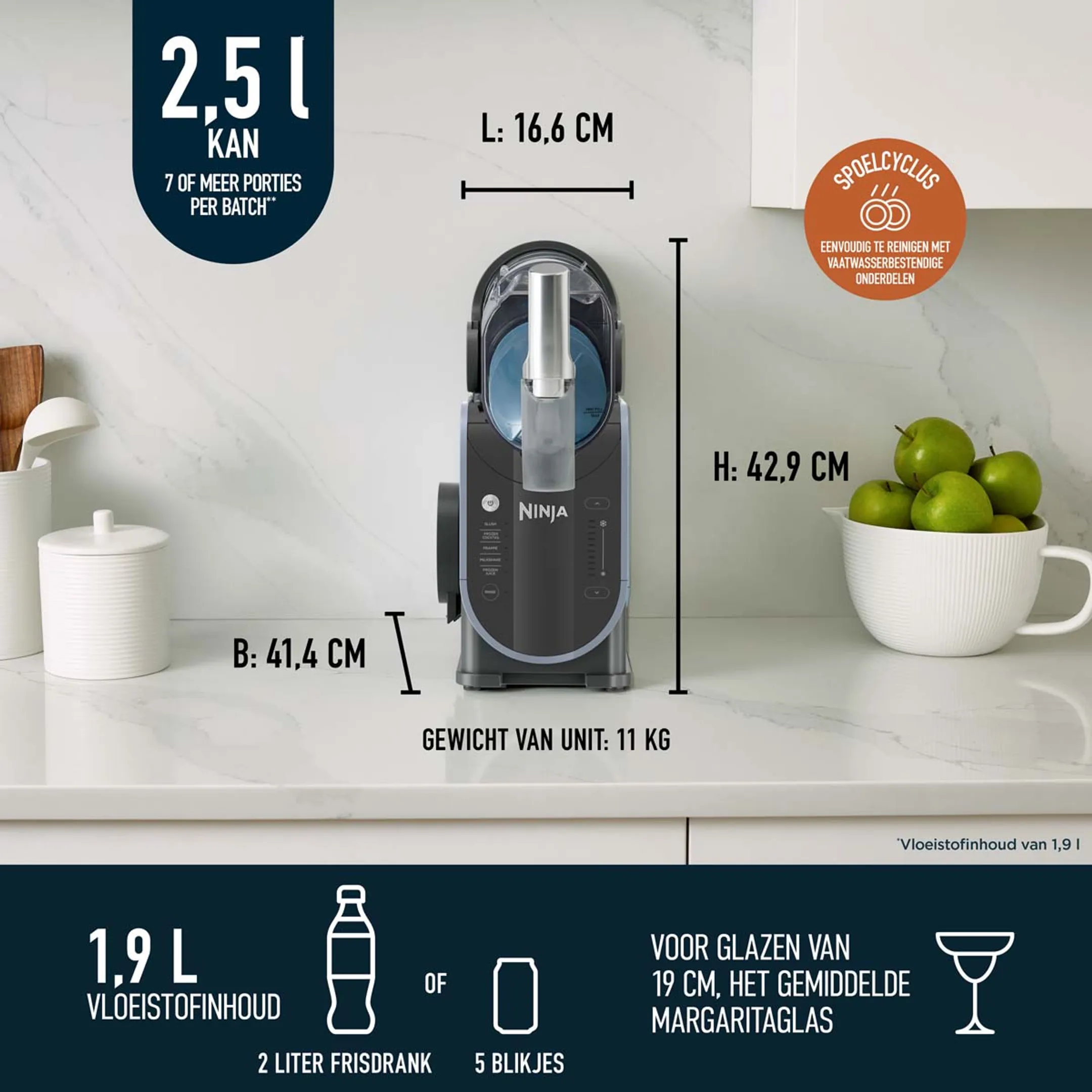 Ninja SLUSHi ijsdrankjes, granita en slush puppy maker - FS301EU