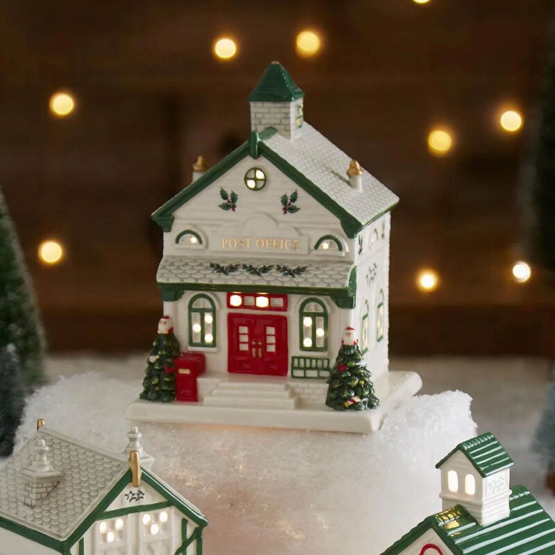 Christmas Tree postkontor LED lykt 17x12,4x10,6 cm