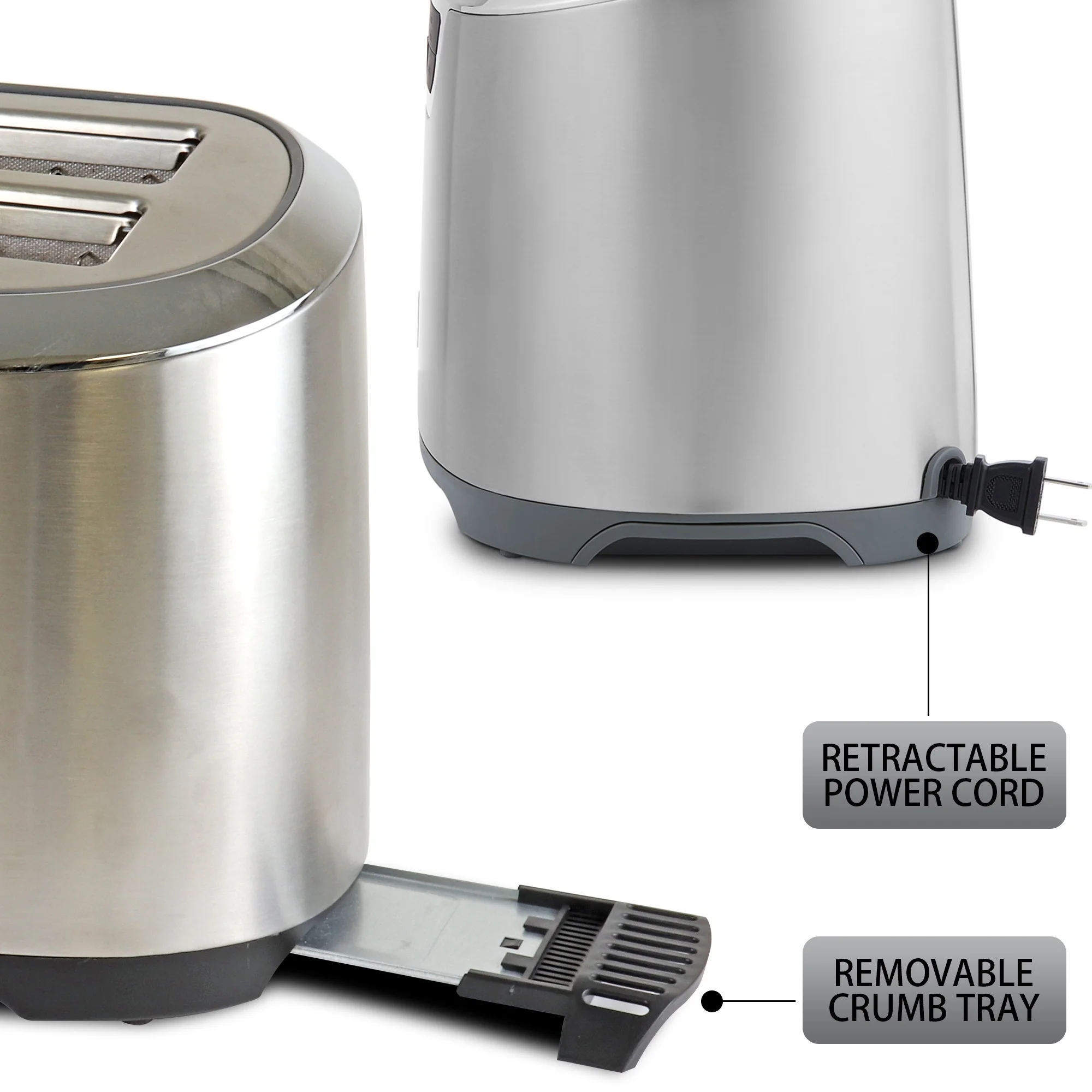 Elite 4-Slice Toaster with Auto Lift, Long Slot, Stainless Steel, Digital Controls, Extra Wide Slots - Image 5