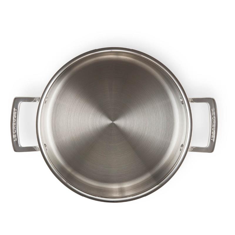 3-Ply lav gryte med lokk 20 cm 3L