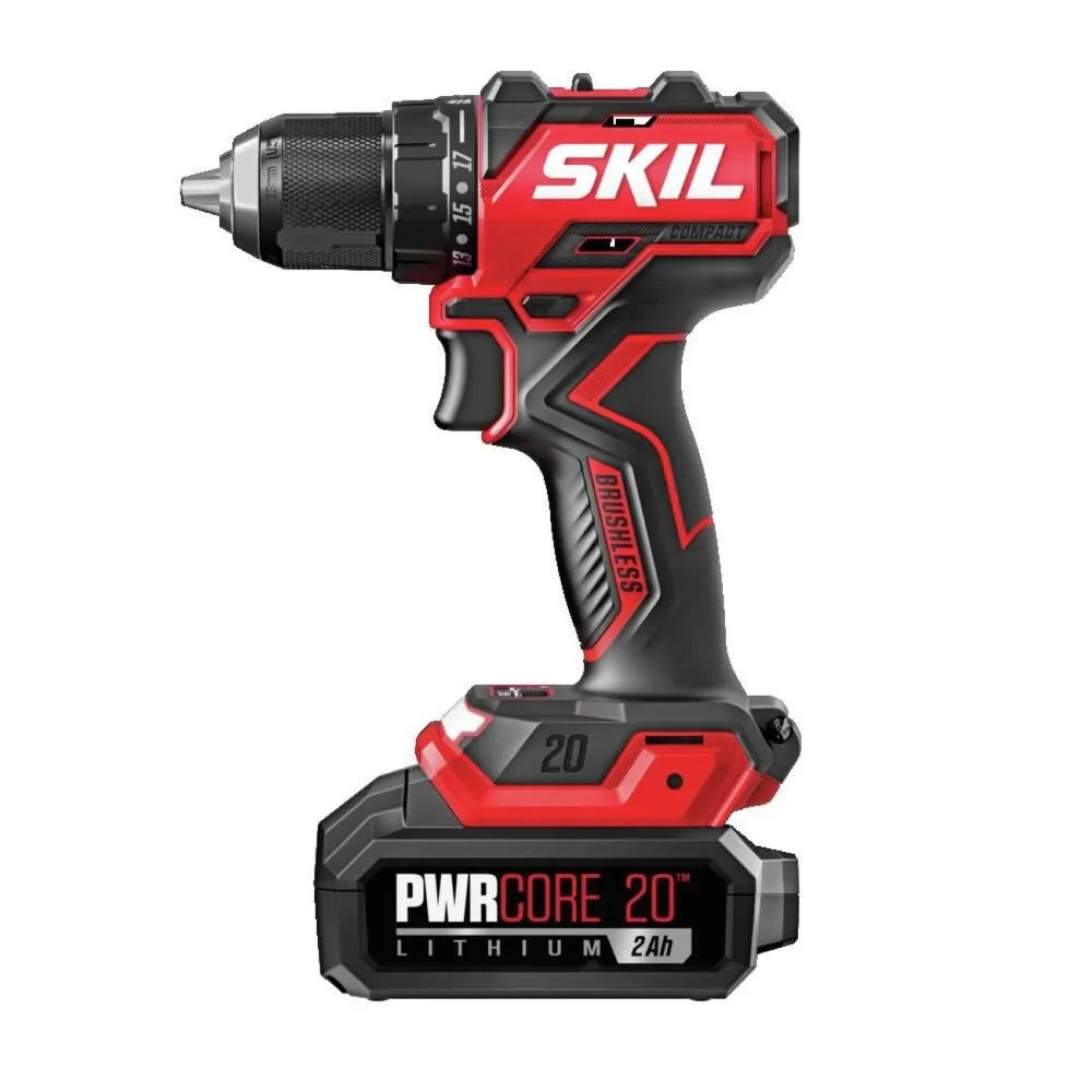 Skil DL6293B-10 20V PWRCORE 20 Brushless Compact Lithium-Ion 1/2 in. Cordless Drill Driver Kit (2 Ah)