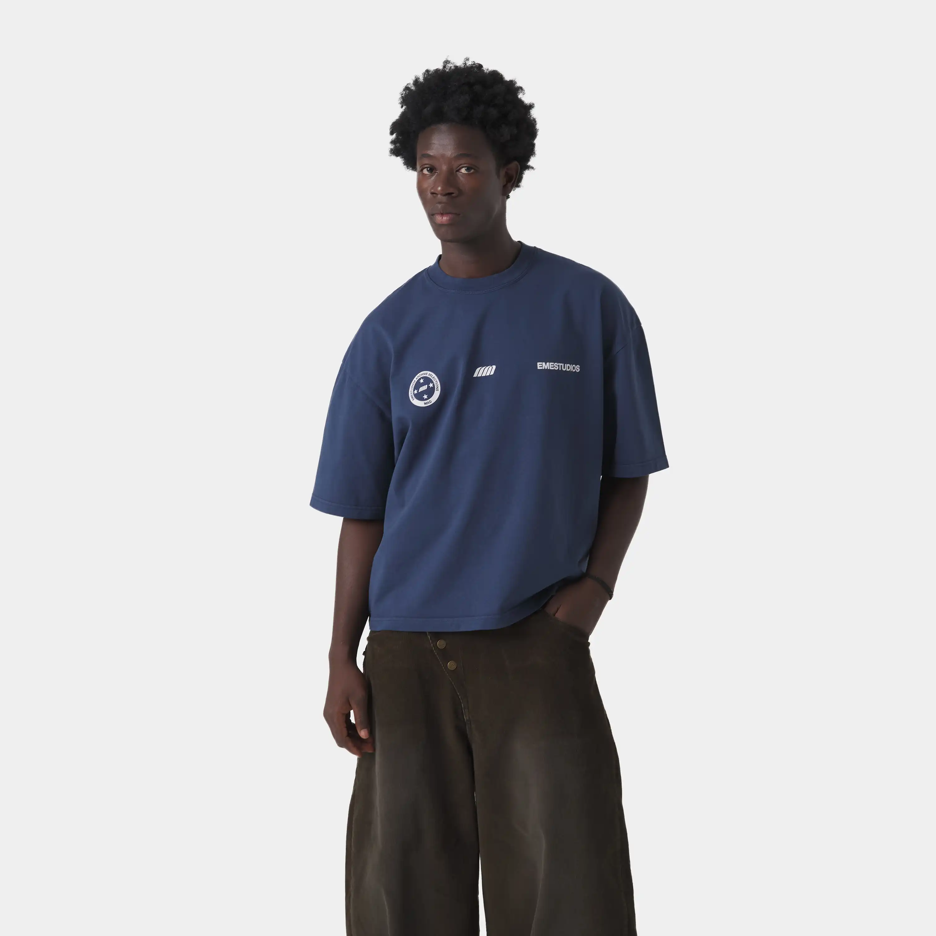 4 Star Navy Oversized Tee