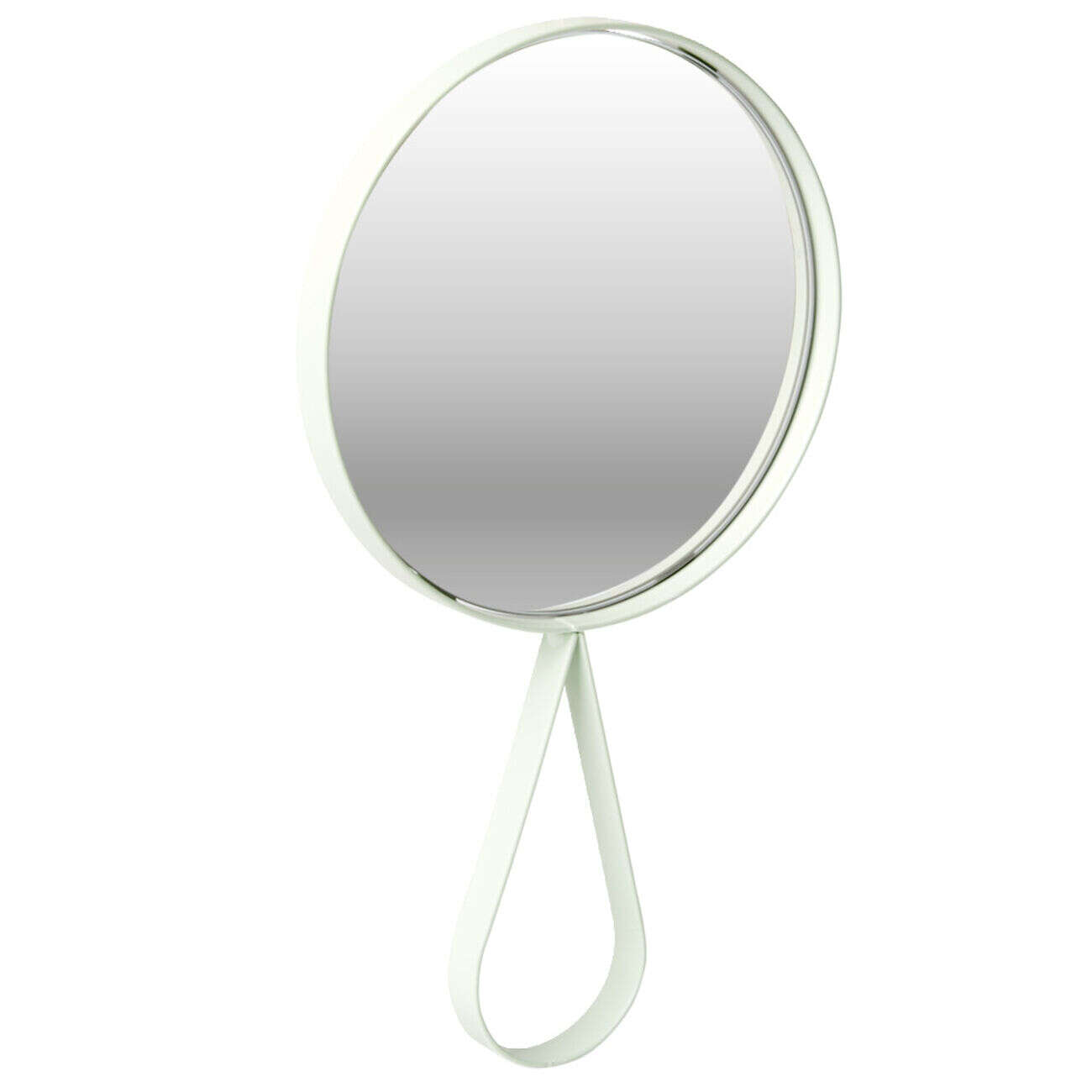 Miroir avec cadre métal rose 14x25cm