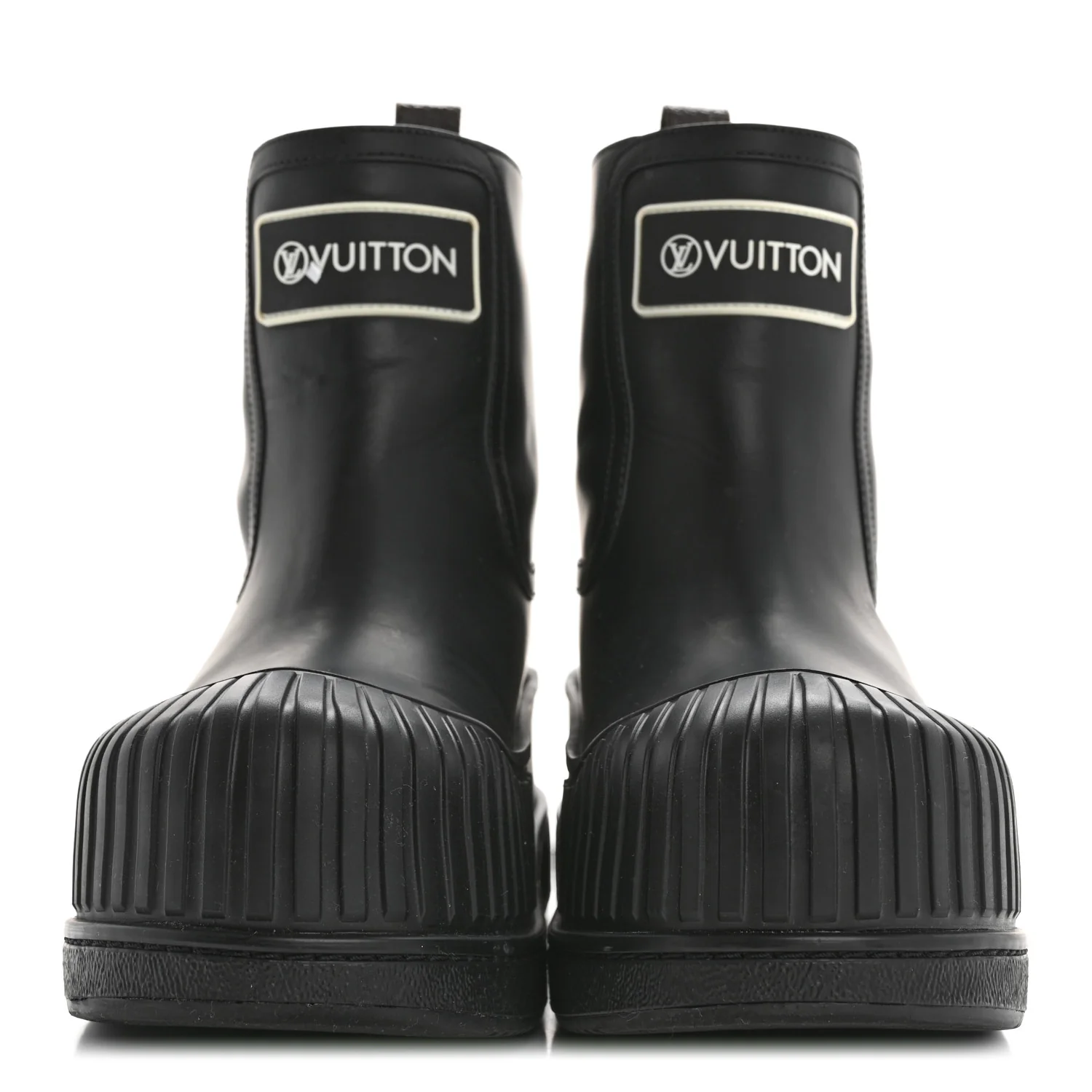 Calfskin Polar Flat Ankle Boots 38 Black