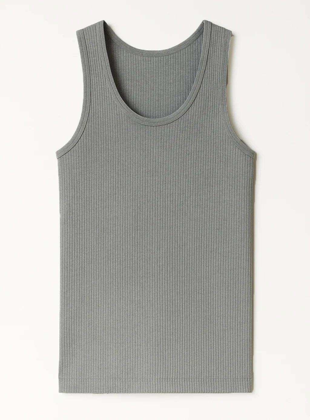 Débardeur thermique homme épais en laine gris léger