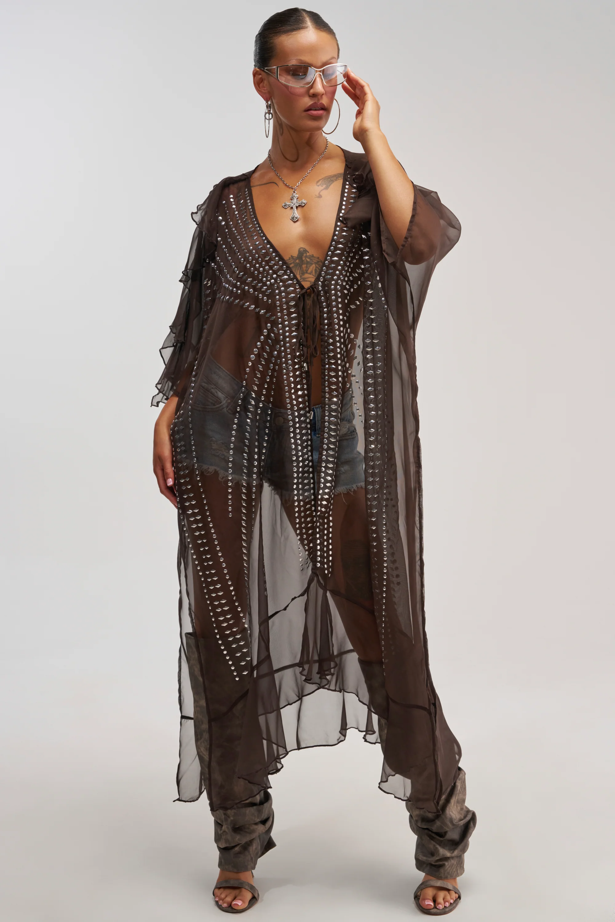 INDIO VIBES TIE FRONT CARDIGAN - Akira Store