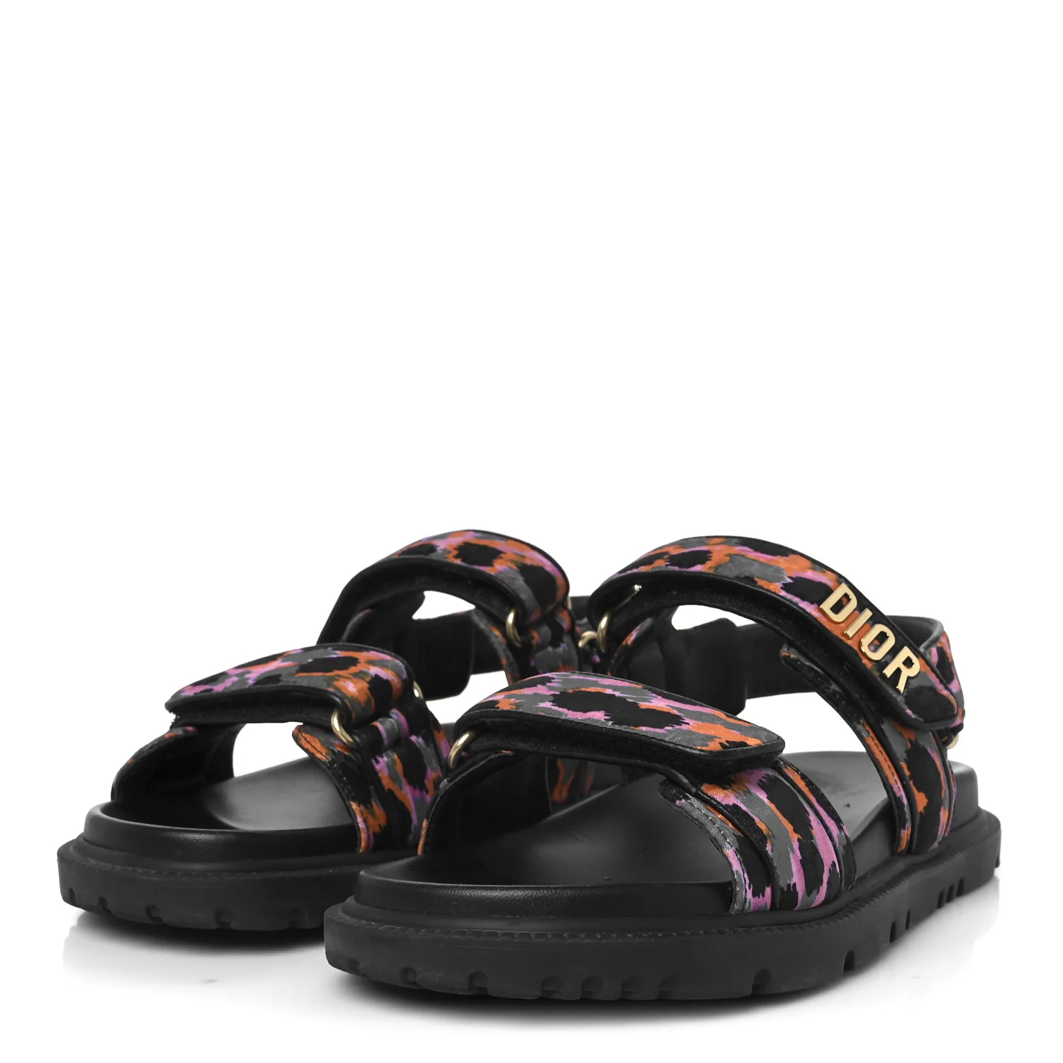Technical Fabric Mizza Print Dioract Sandals 38 Multicolor
