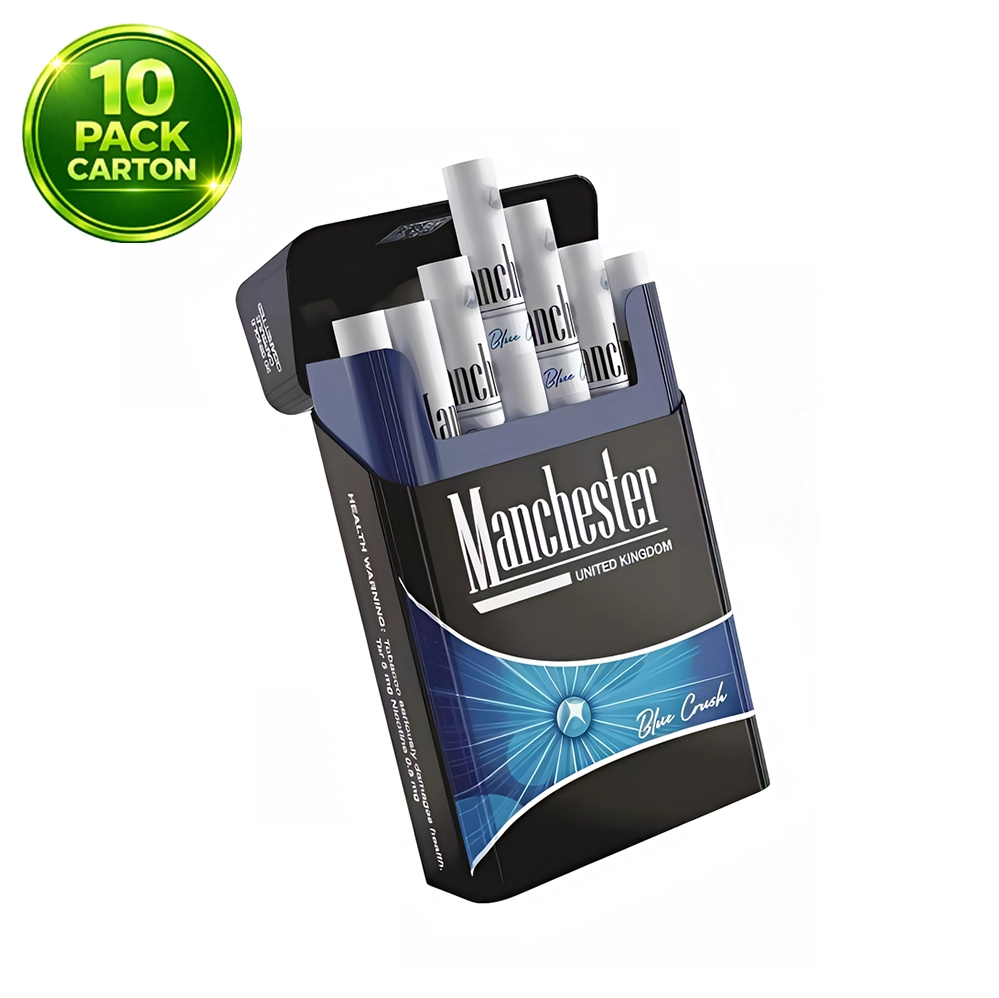 Manchester Blue Crush 10 Packs /1 Carton