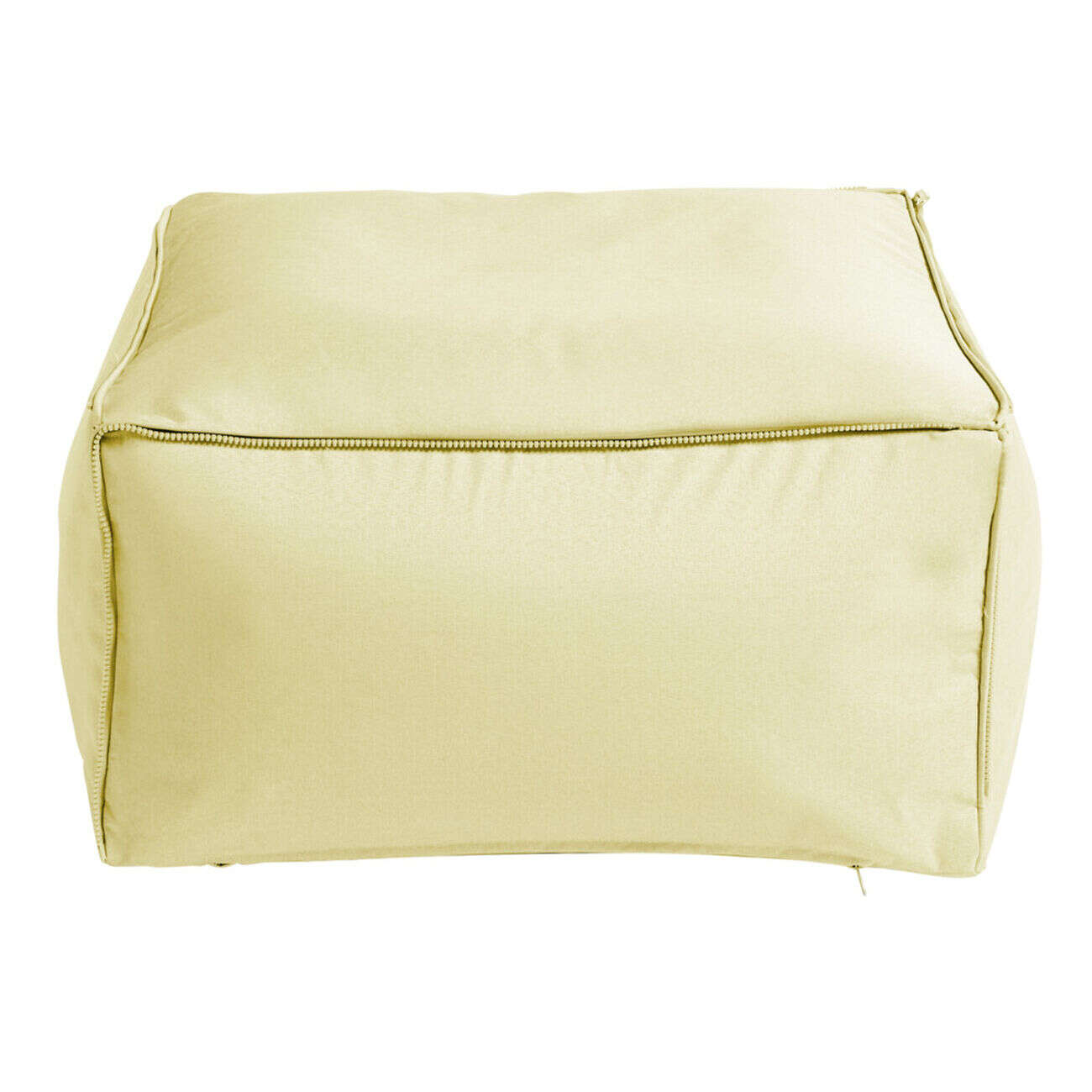 Pouf gonflable Burbuja déperlant et déhoussable jaune 60x60xH30cm