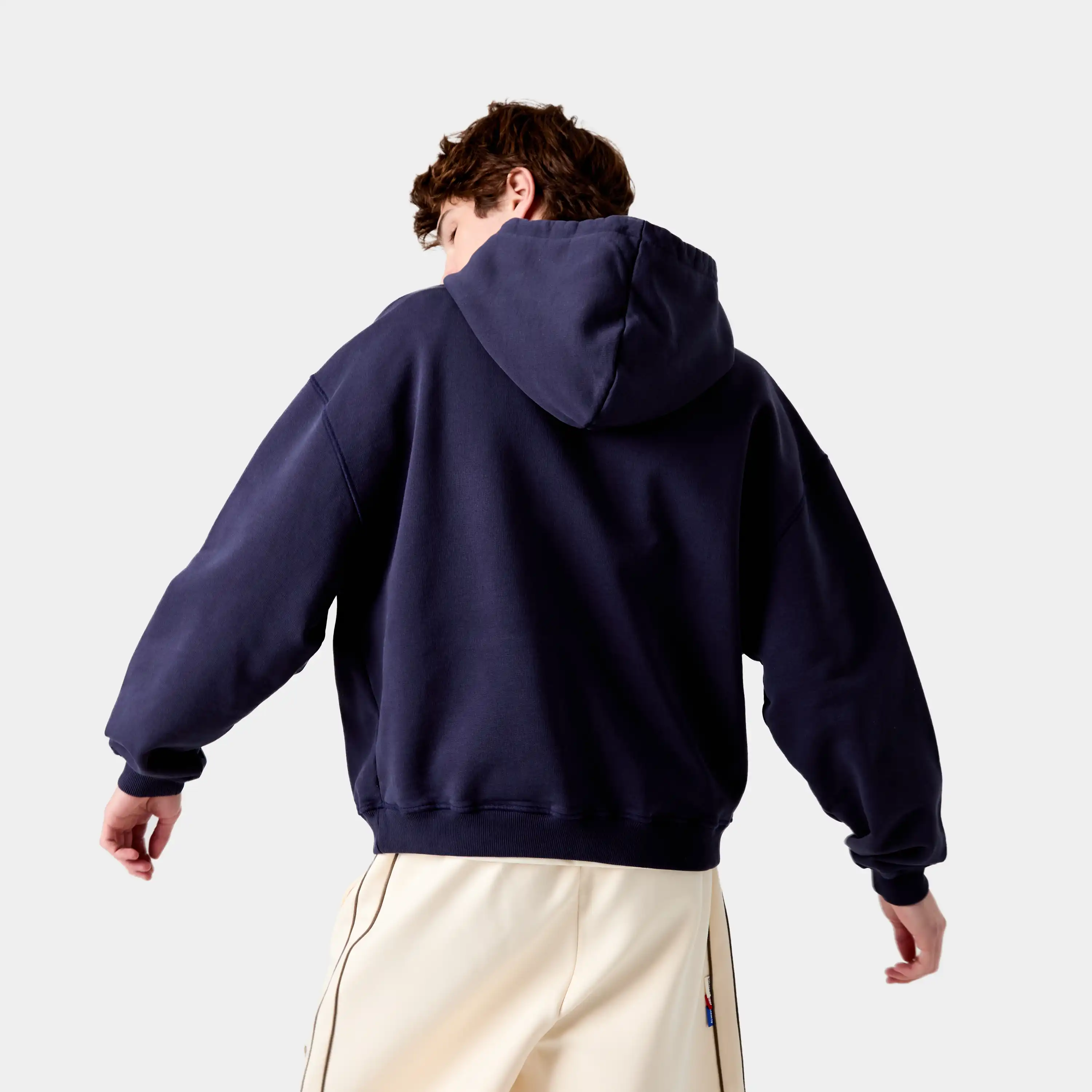 Inside Out Navy Oversized Hoodie