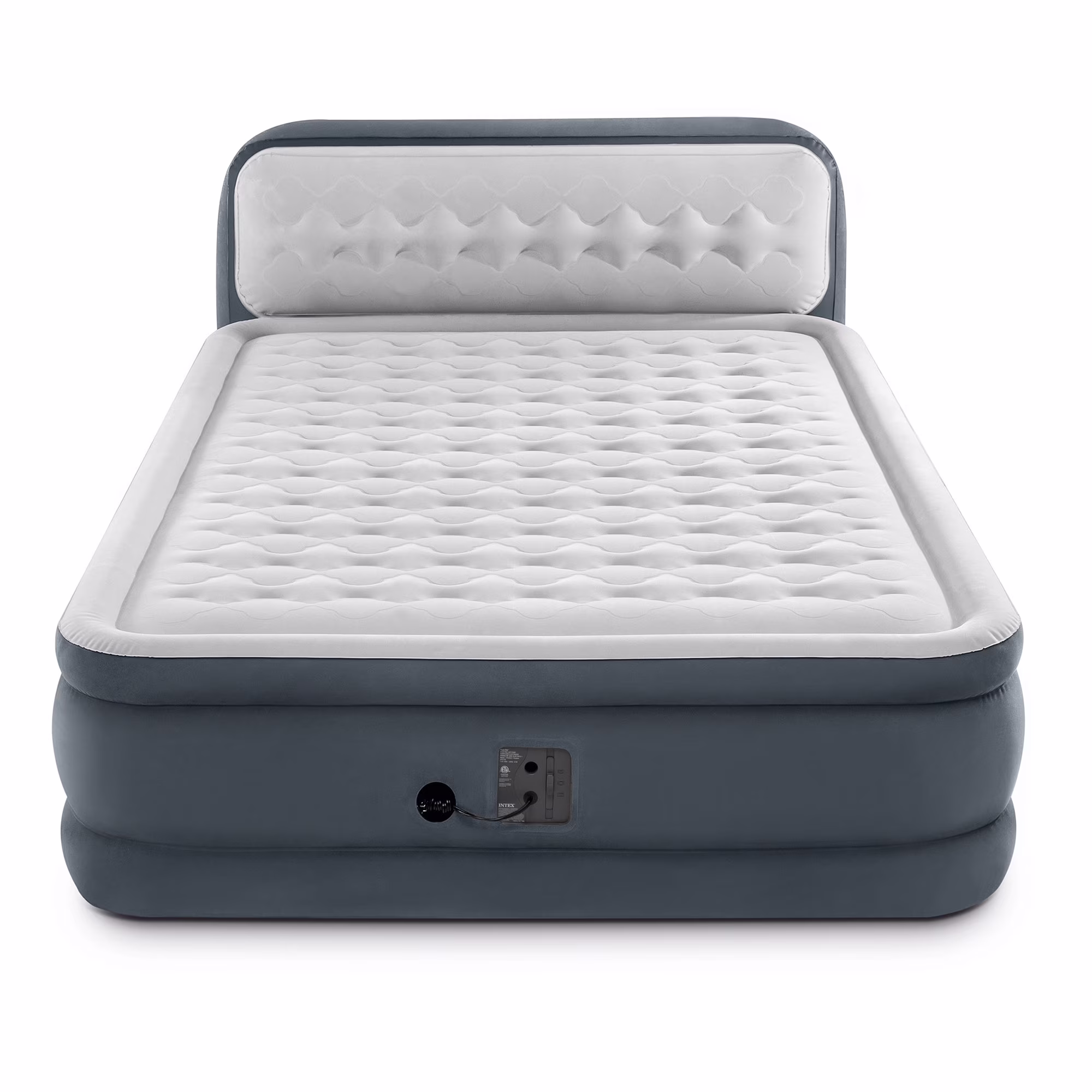 Ultra Plush Dura Beam Deluxe Airbed with Built In Pump Headboard, Queen