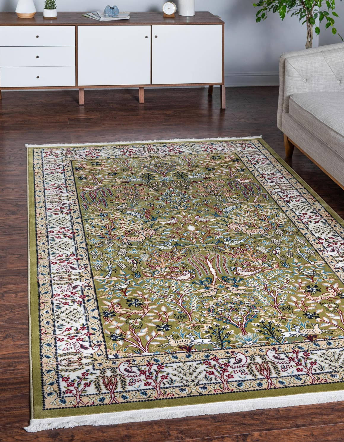 Unique Loom Bristol Narenj Area Rug (5' x 8' - Green)