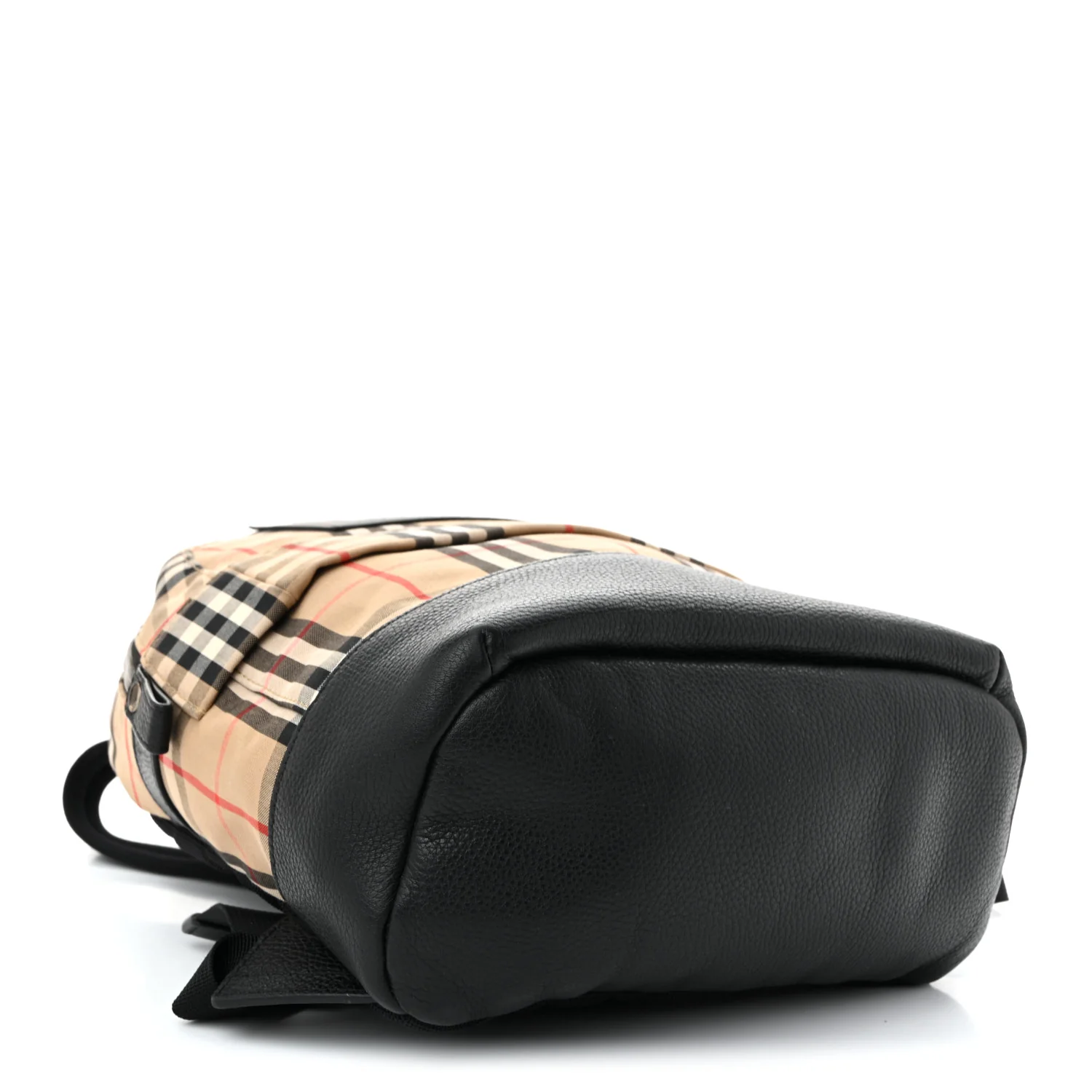 House Check Canvas Calfskin Small Nico Backpack Archive Beige