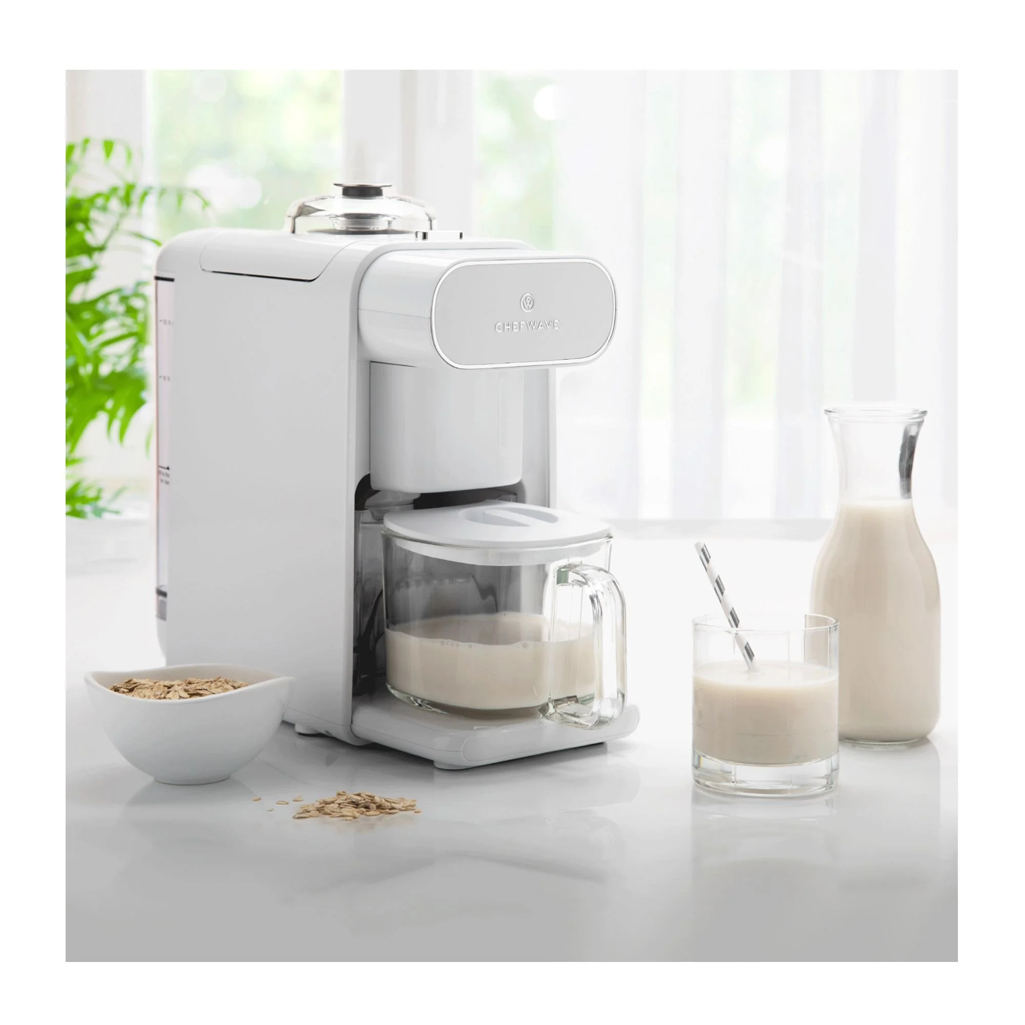 Milkmade Non-Dairy Milk Maker with Handheld Milk Frother(White) - Image 6