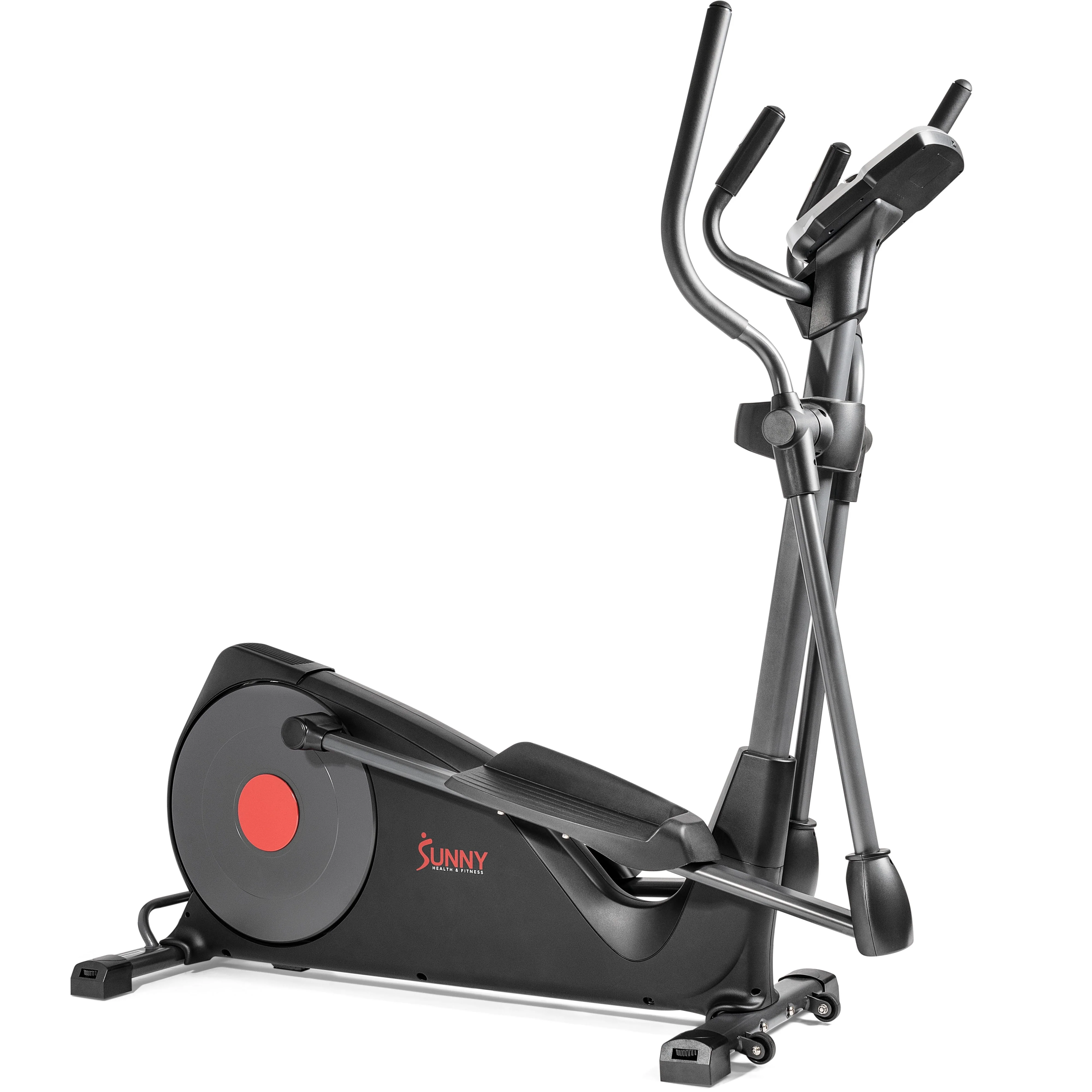 Sunny Health Fitness Pre Programmed Elliptical Trainer w/ Device Holder, Heart Rate Monitor, High Weight Capacity, SF E320001 Image 2
