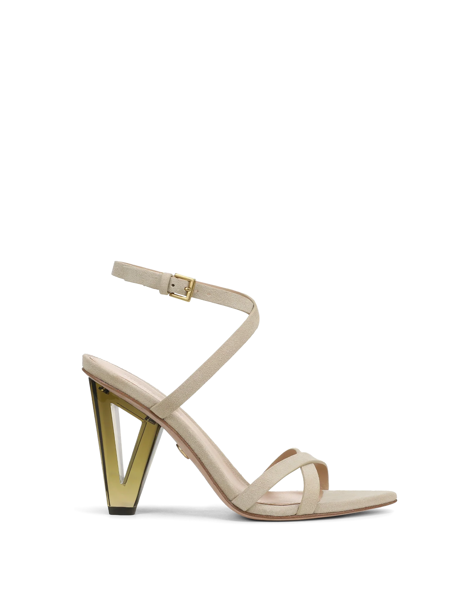 Lanaya Suede Ankle-Wrap Sandal