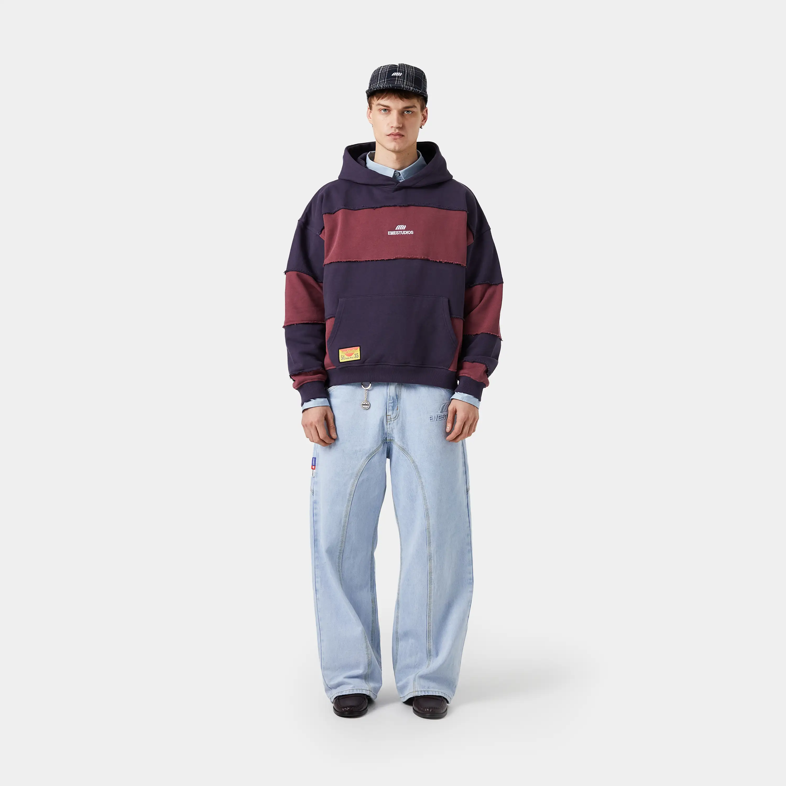 M Stripes Oversized Hoodie