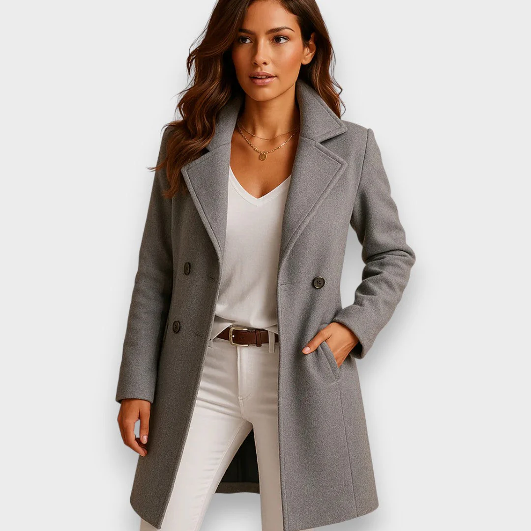 Nora Élise | Manteau élégant à la coupe féminine