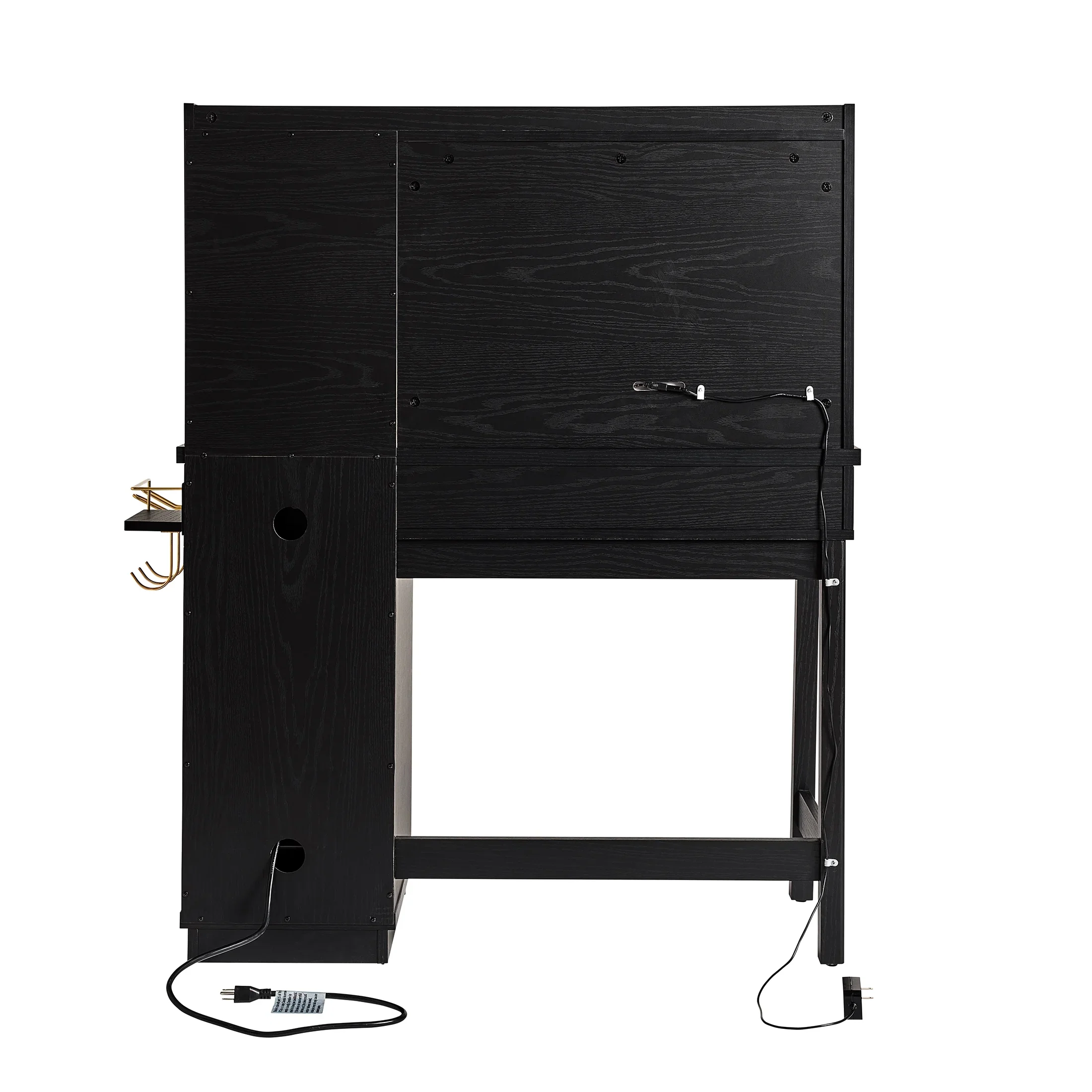 Better Homes & Gardens Lillian Vanity Desk with LED Lighted Mirror, White Finish