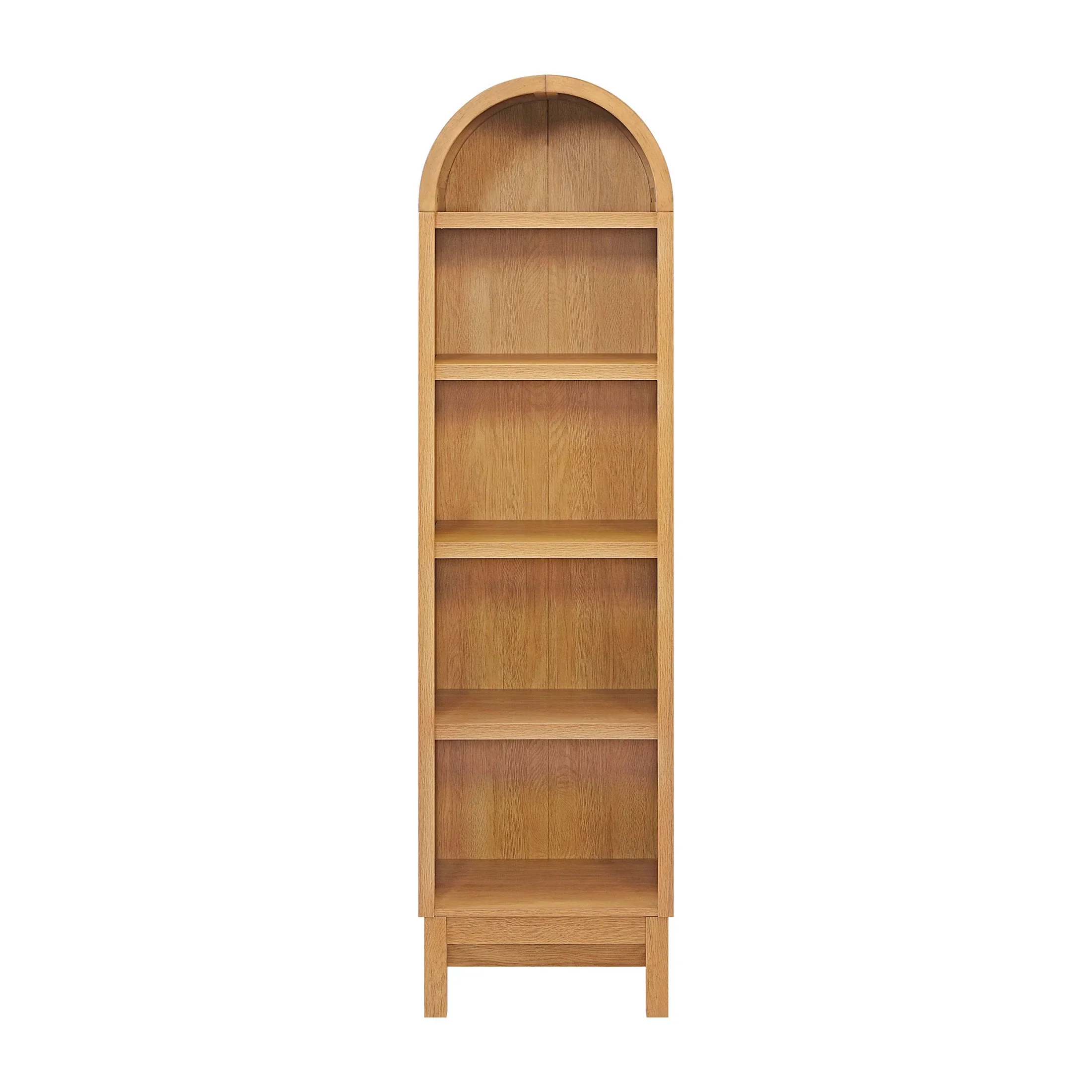 Better Homes & Gardens Juliet Narrow Arch Bookcase, Deep Green and Light Honey