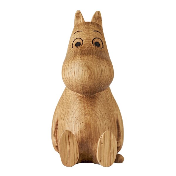 Mummitrollet trefigur 10 cm eik