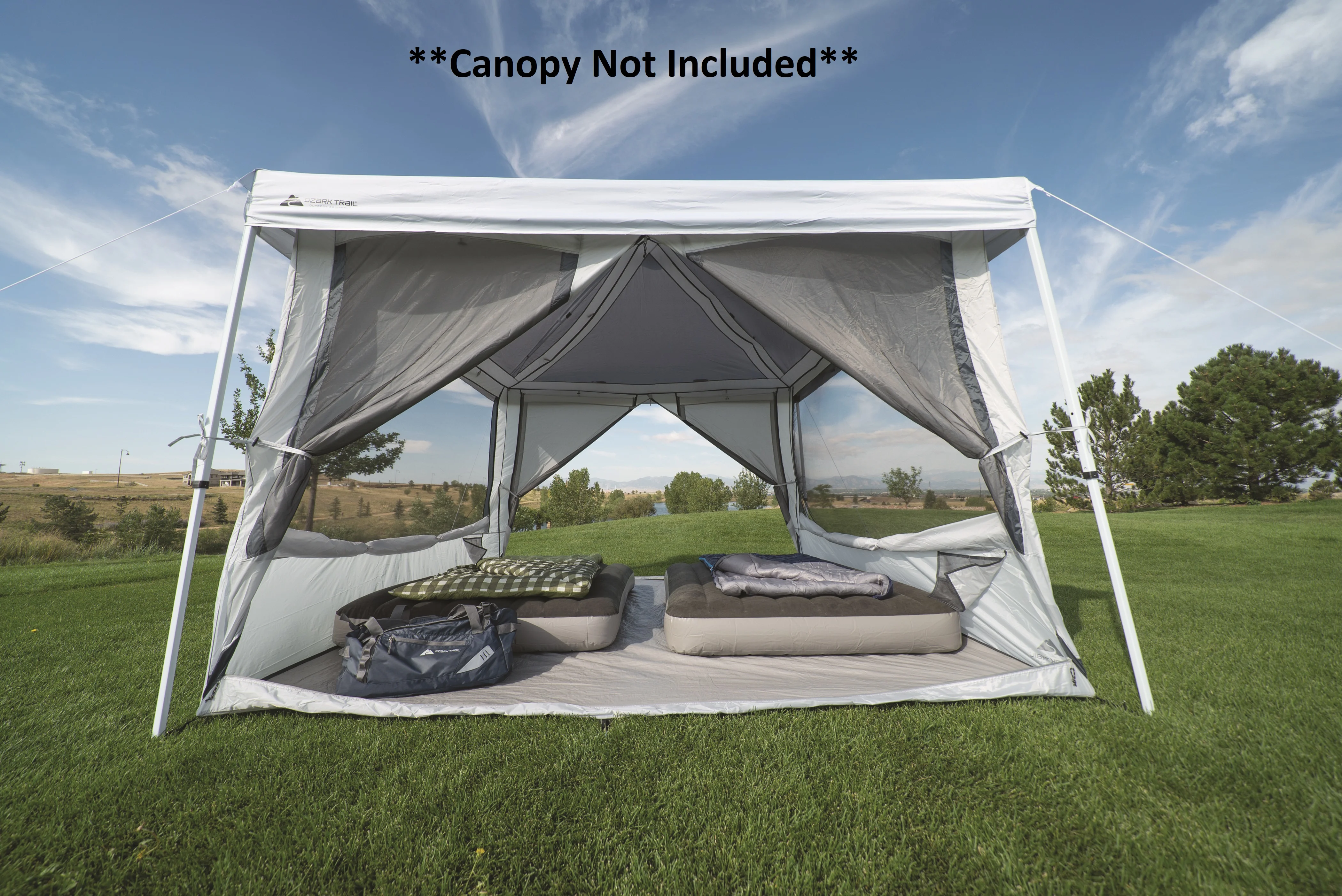 7-Person 2-in-1 Screen House Connect Tent with 2 Doors, Canopy Sold Separately - Image 5